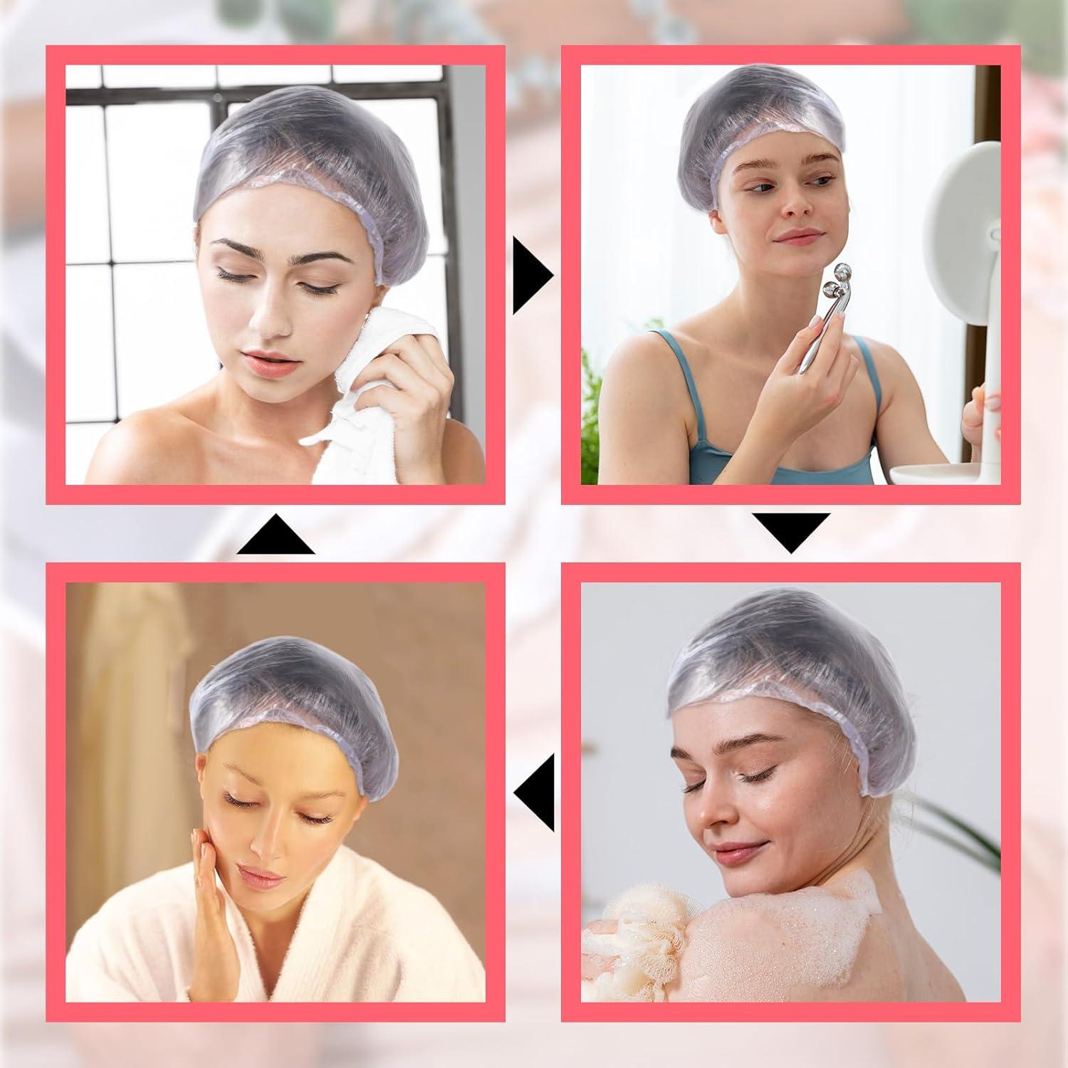 150 Gorras de Ducha Desechables Styquenzer Impermeables