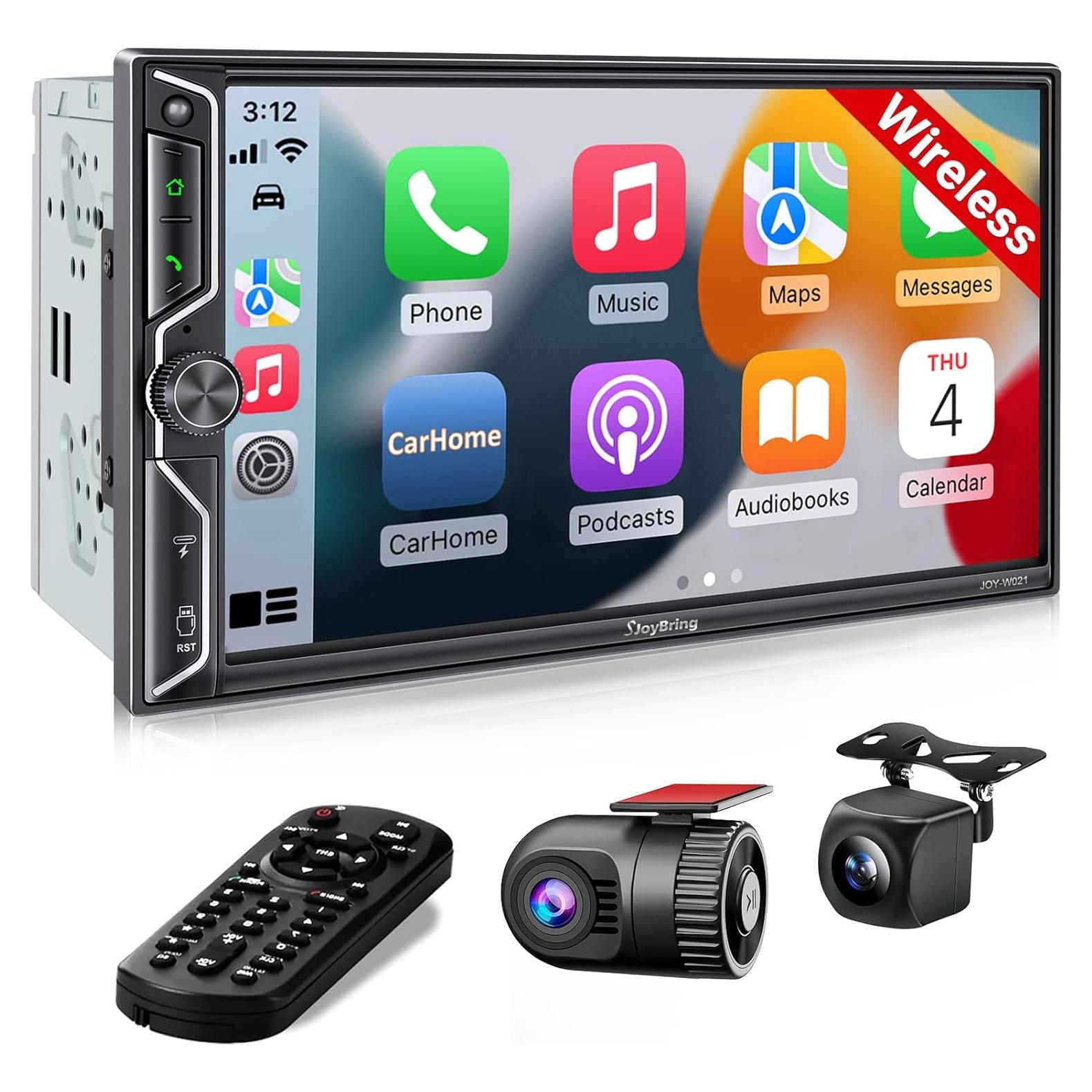 Estéreo de Coche SJOYBRING Doble Din QLED 7" Bluetooth 5.3