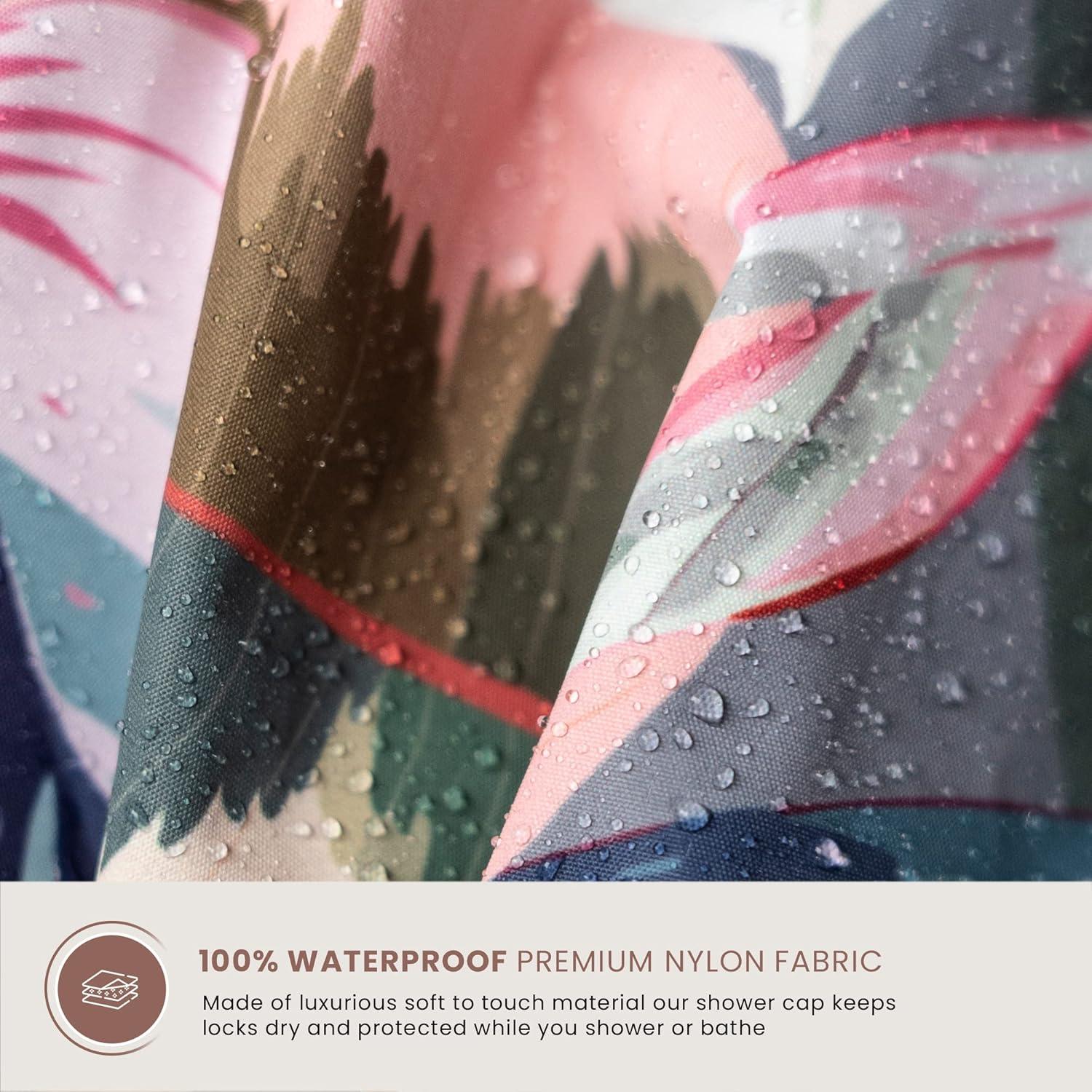 Gorro de Ducha Reutilizable SMPL OBJECTS Tropical Impermeable