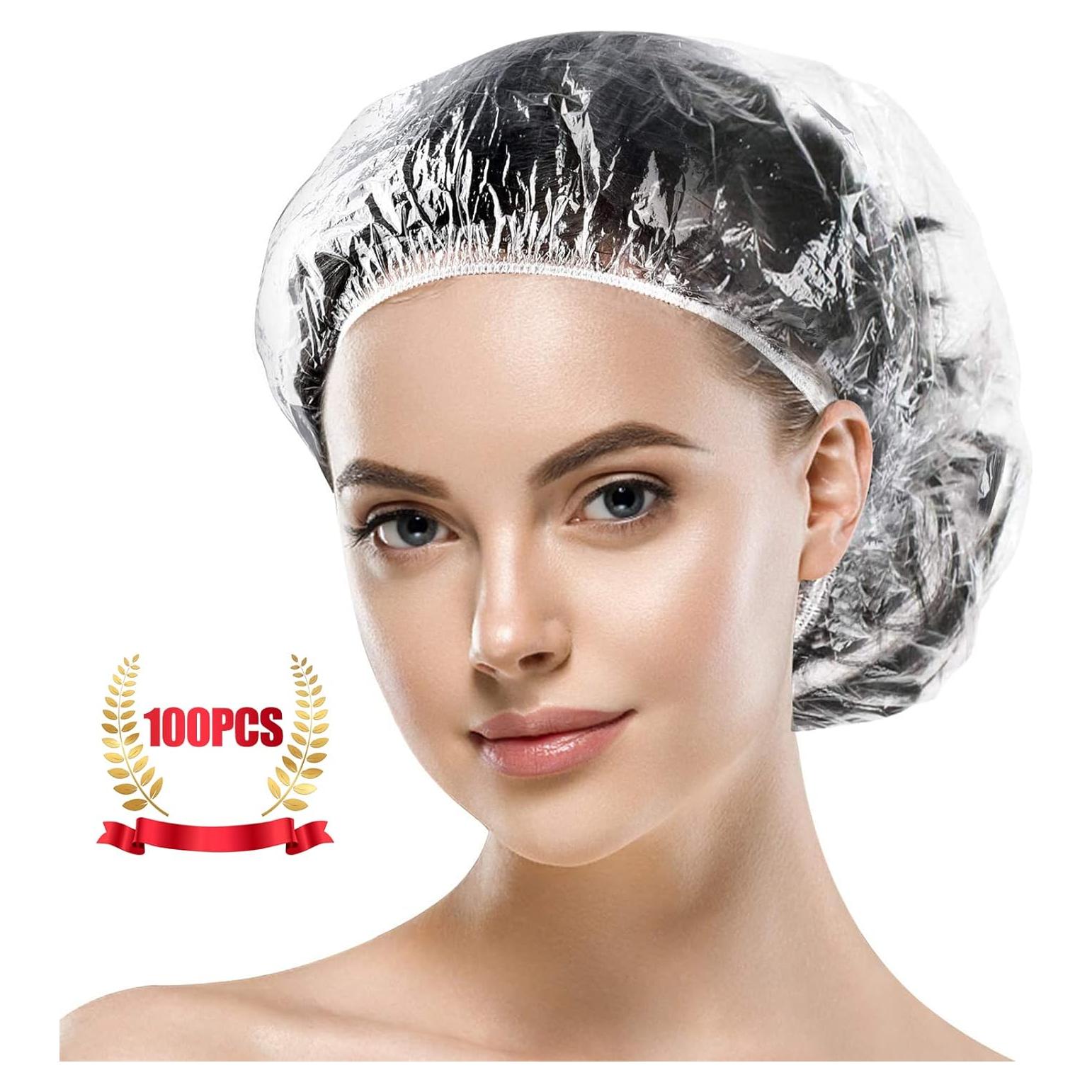 Gorros de Ducha Reutilizables MORGLES 100 Piezas Impermeables