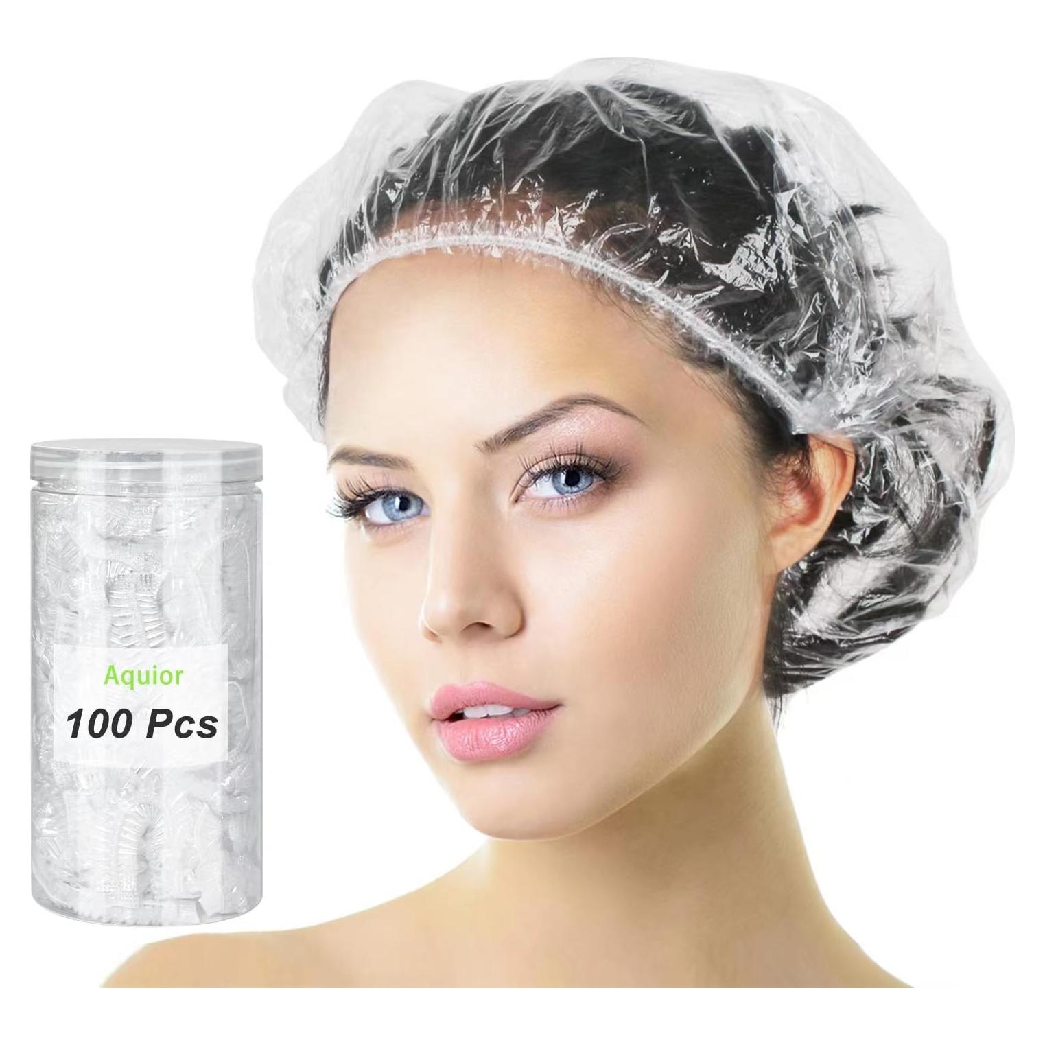 Gorros de Ducha Desechables Aquior - 100 Piezas Impermeables