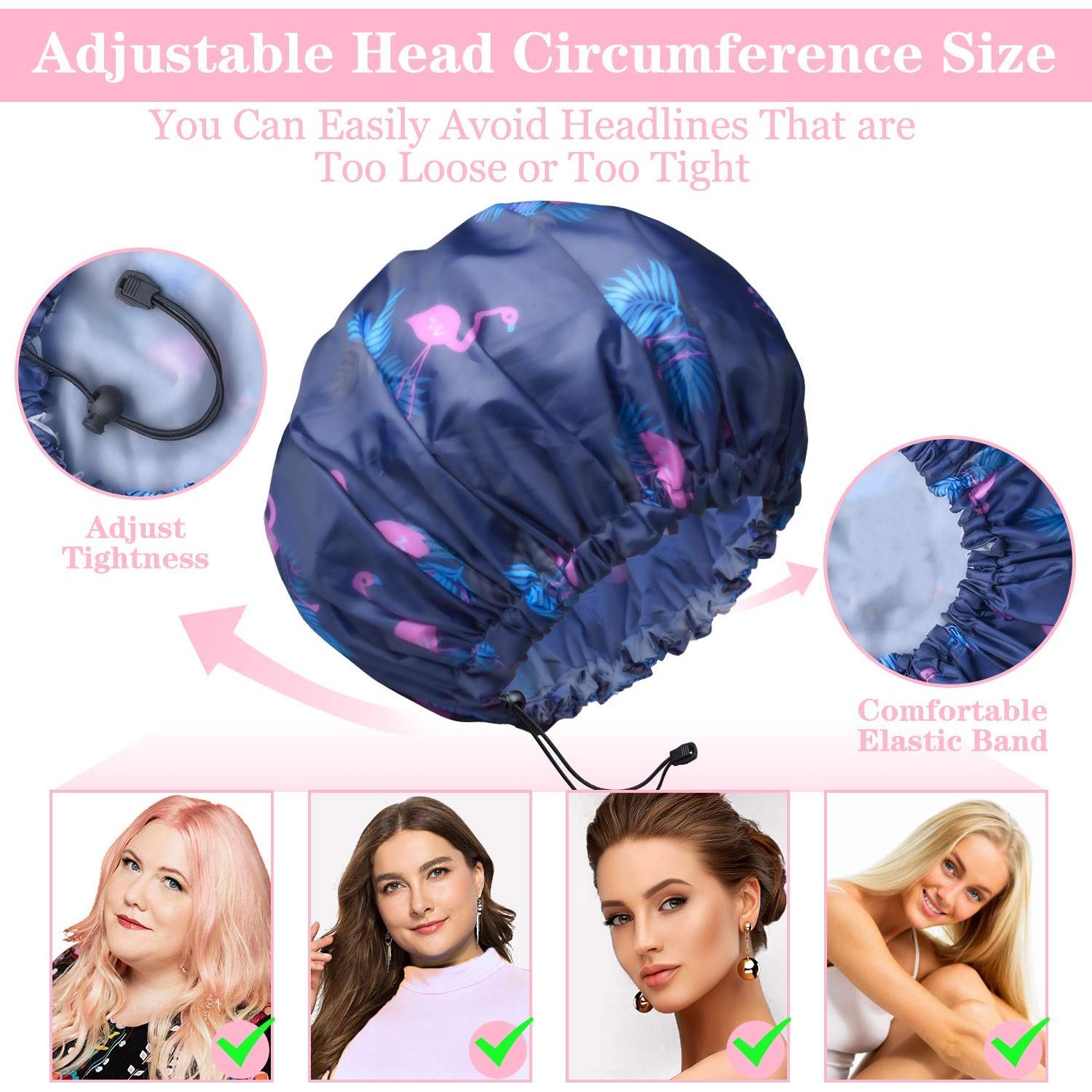 Paquete de 3 Gorras de Ducha WINSTECK Extra Grande Impermeables