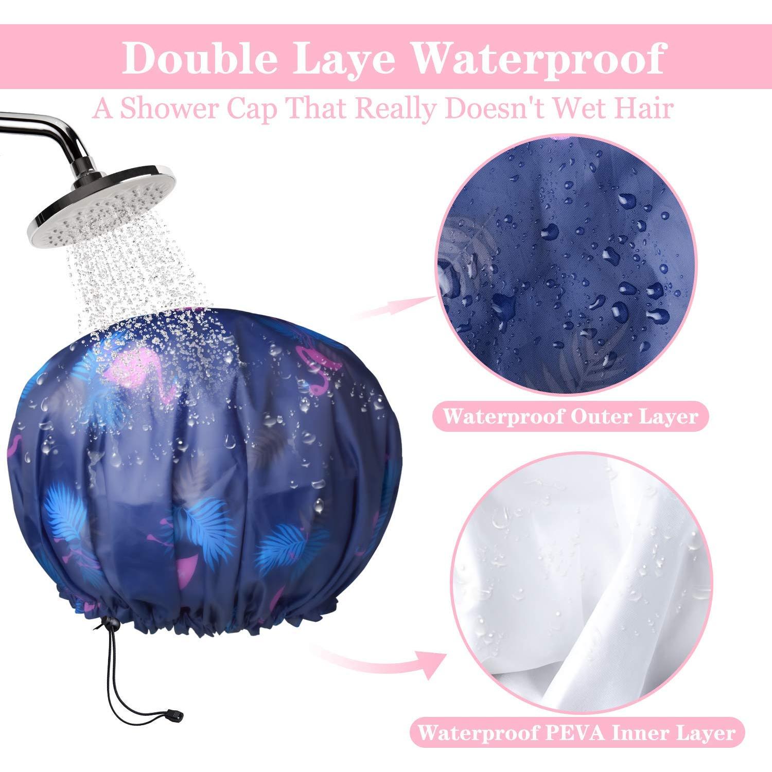 Paquete de 3 Gorras de Ducha WINSTECK Extra Grande Impermeables