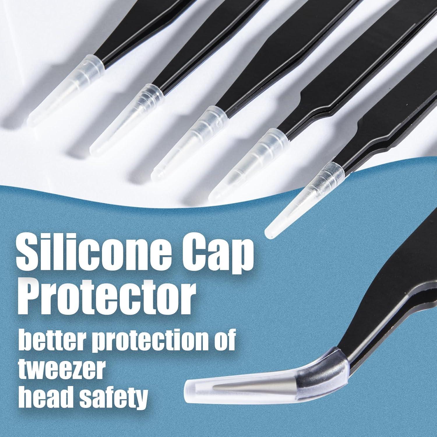 Juego de 6 Pinzas de Precisión CHERALKEST Acero Inoxidable ESD