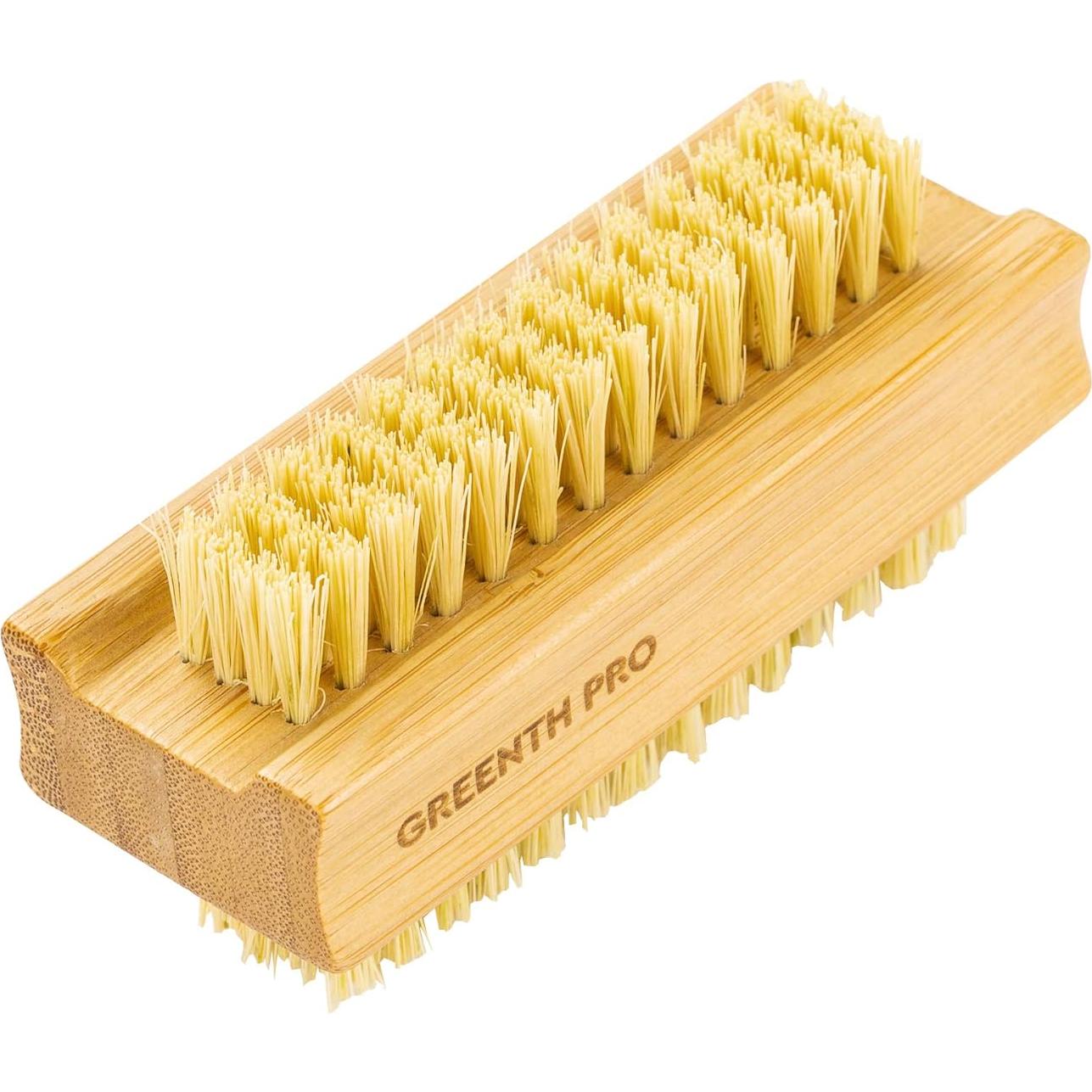 Cepillo de Uñas de Bambú GREENTH PRO - 2 Piezas Doble Cara