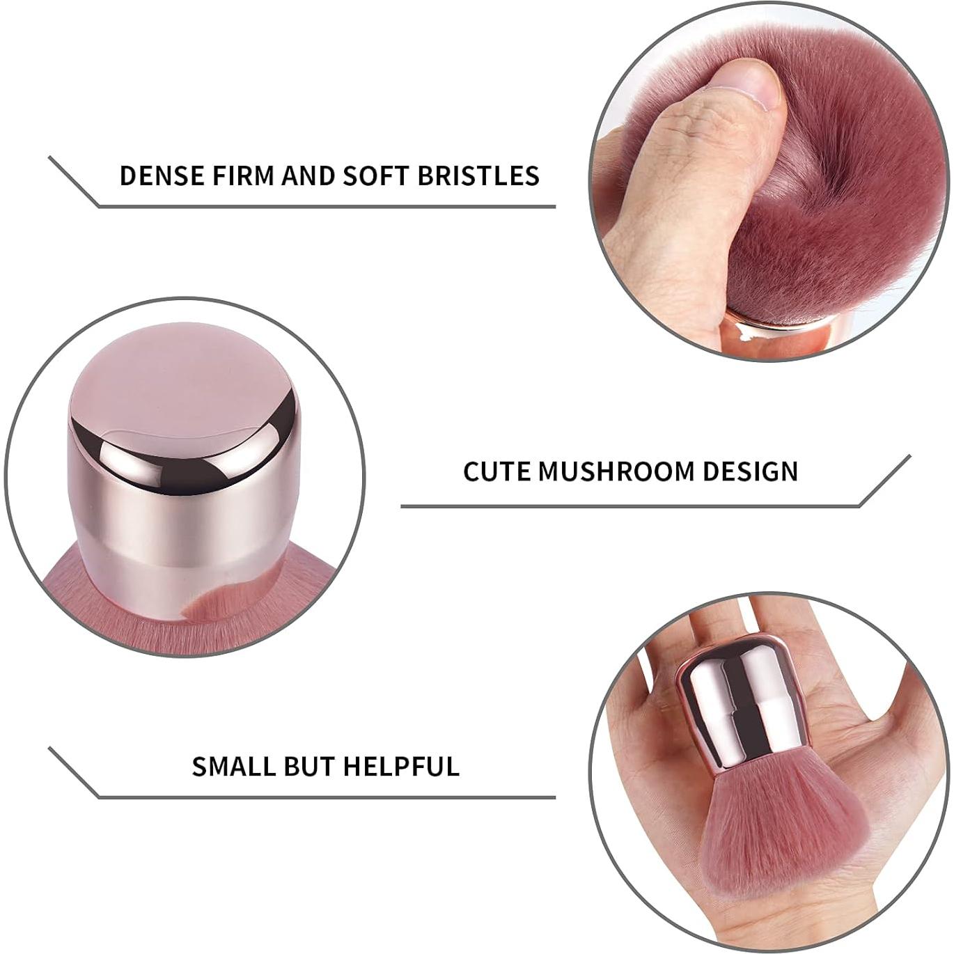 Cepillo Removedor de Polvo para Uñas Vaincre Rosa - Suave y Eficaz