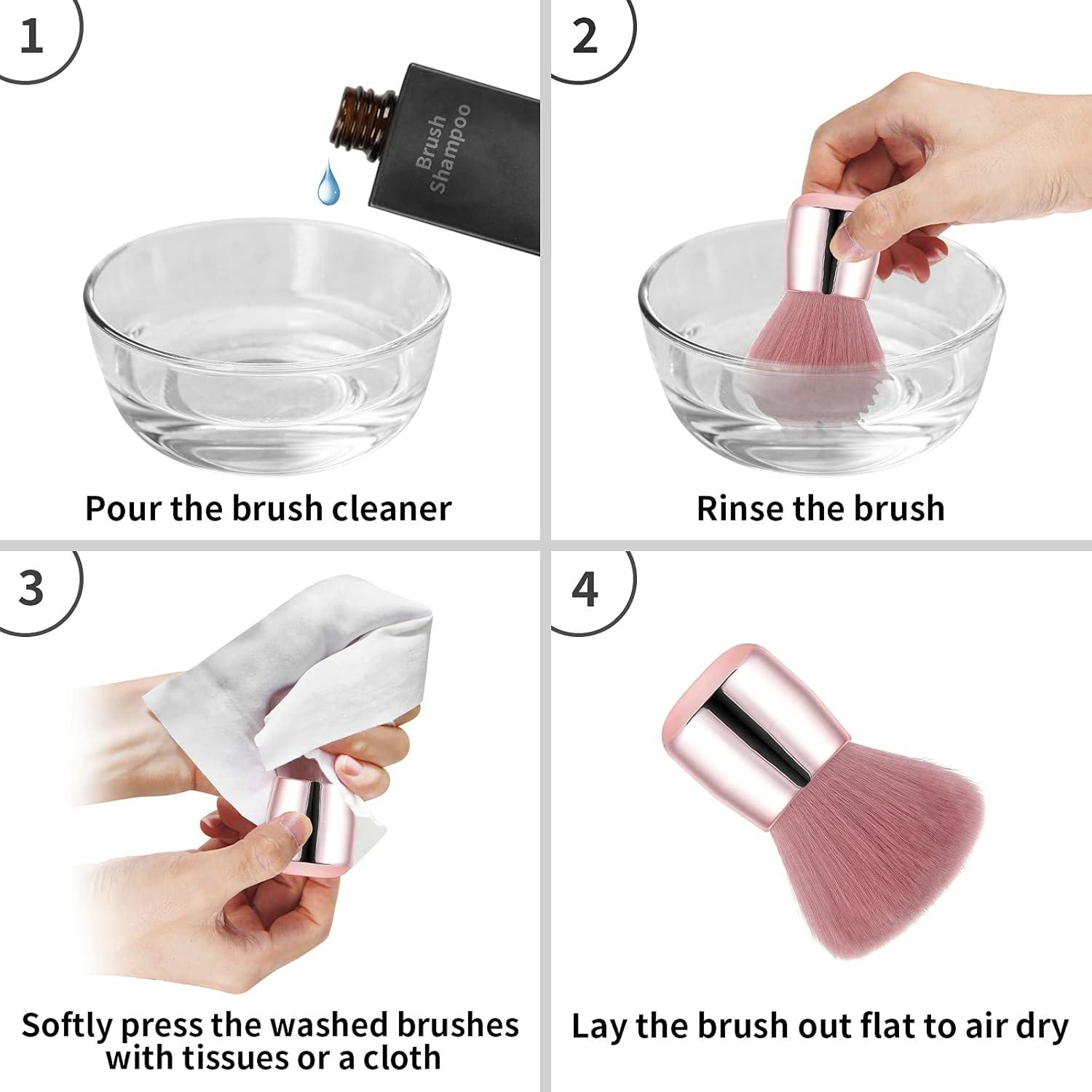 Cepillo Removedor de Polvo para Uñas Vaincre Rosa - Suave y Eficaz