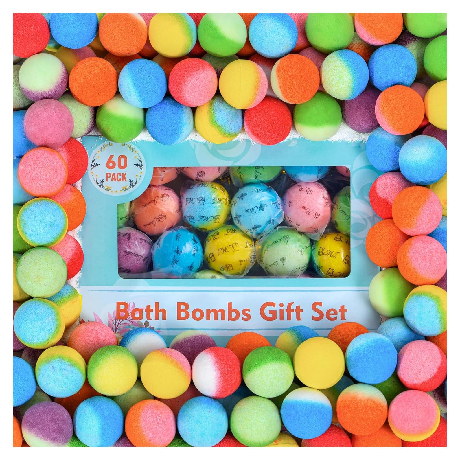 Juego de 60 Bombas de Baño Orgánicas PickMora - 6 Aromas