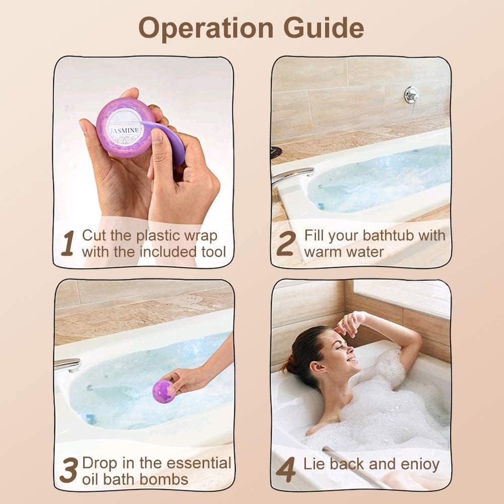 Juego de Regalo de 5 Bombas de Baño y 4 Velas Aromáticas OFUN