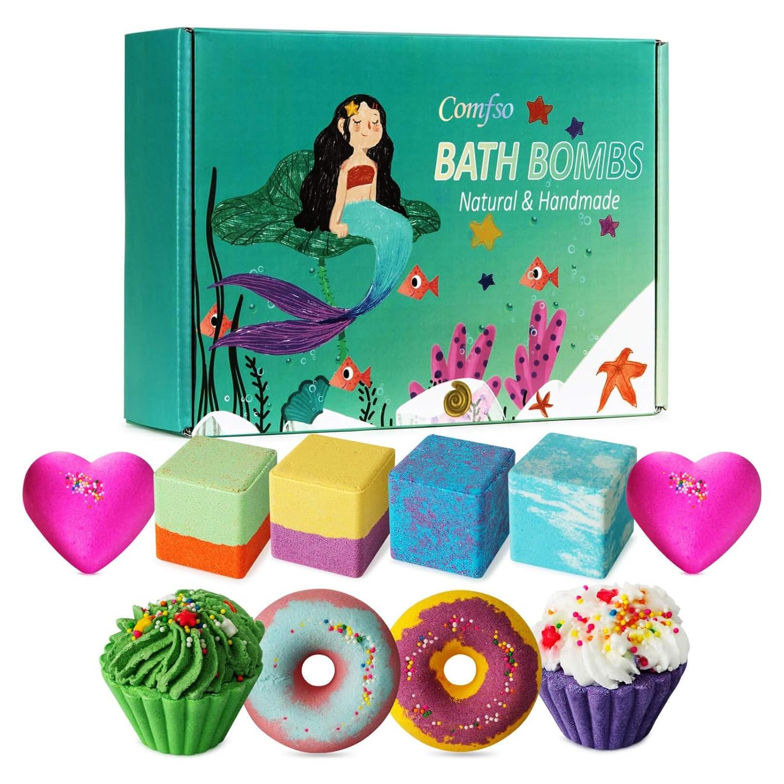 Set de 10 Bombas de Baño Naturales Comfso - Aromas Variados