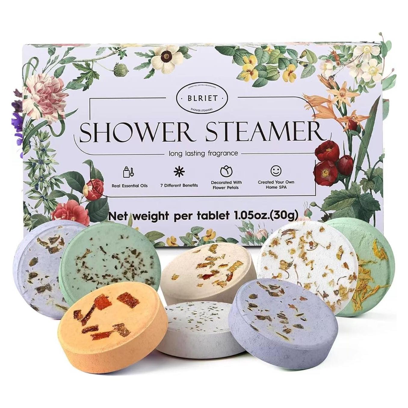 Pastillas de Vapor de Ducha Aromaterapia BLRIET 8 Piezas