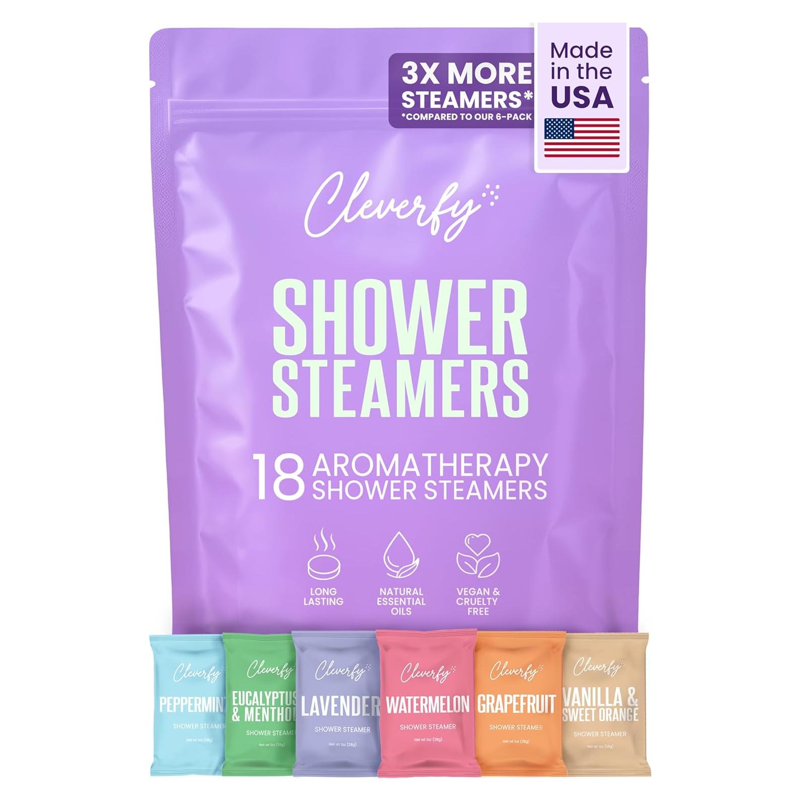 Bombas de Ducha Aromaterapia Cleverfy - 18 Tabletas Relajantes