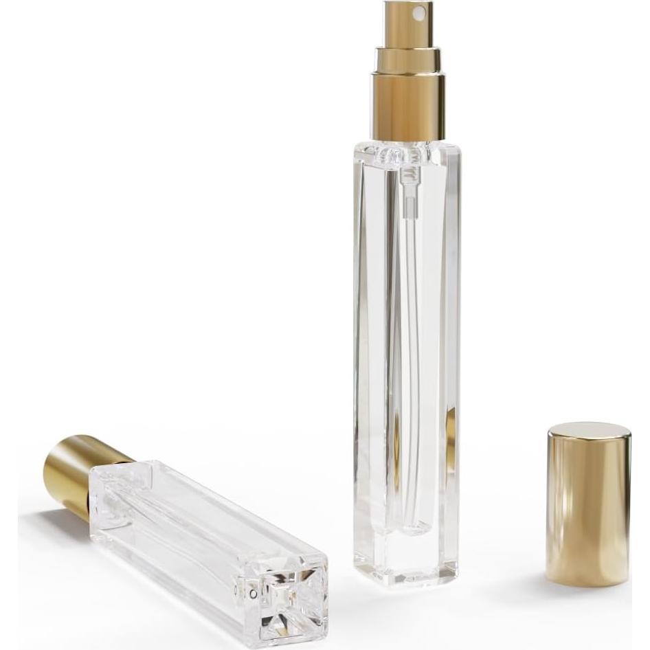 5 Botellas de Spray de Vidrio 10ml Seafulee Recargables