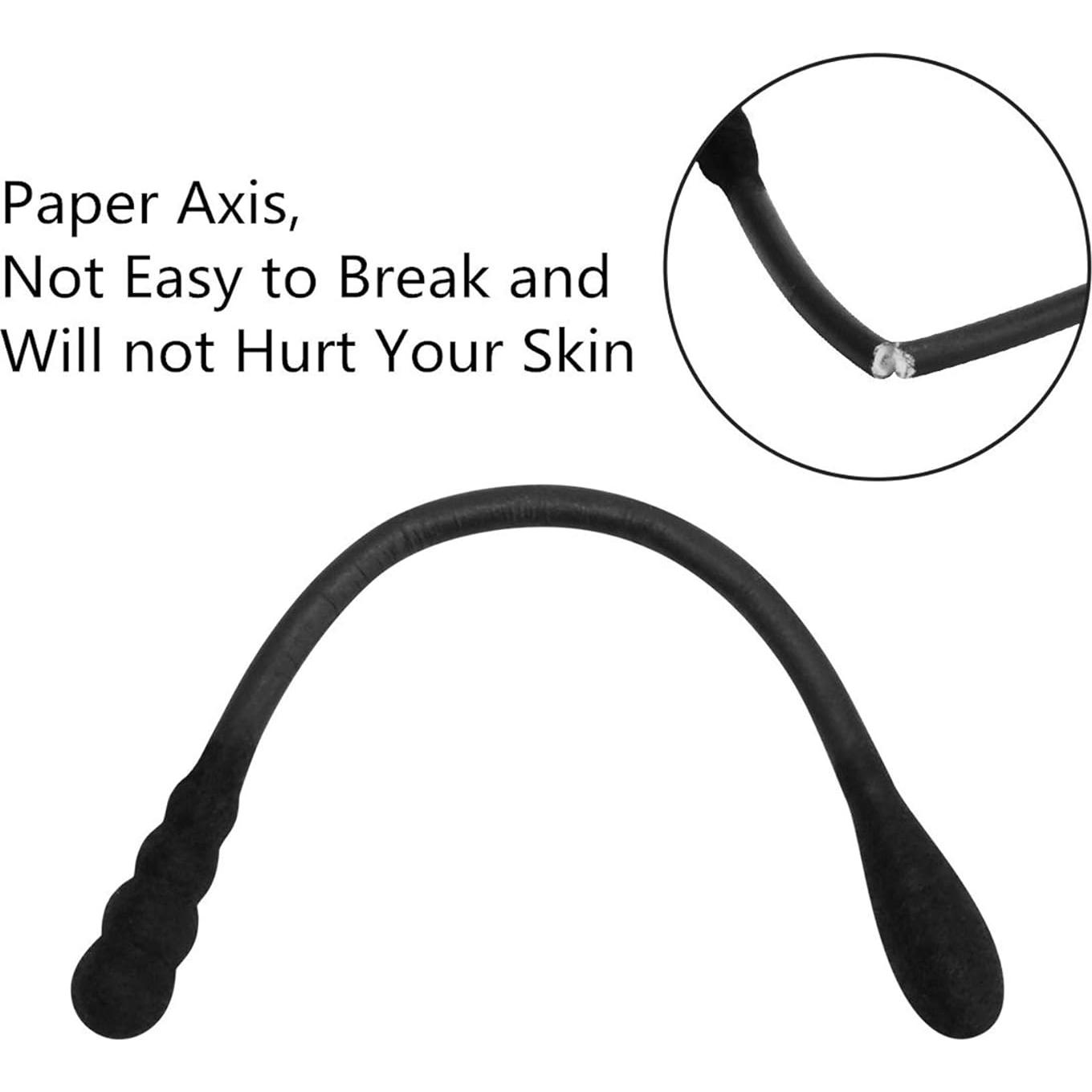 Bastones de Algodón Negros Tifanso - 200 Unidades Hipoalergénicos