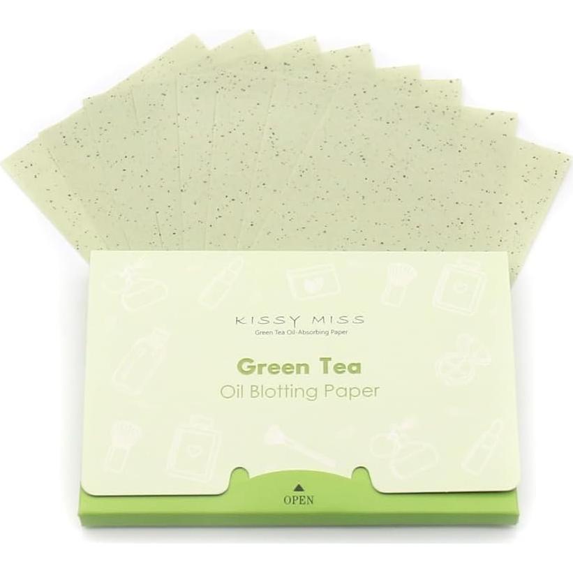 Hojas Absorbentes de Aceite Kissy Miss - 100 Unidades - Verde