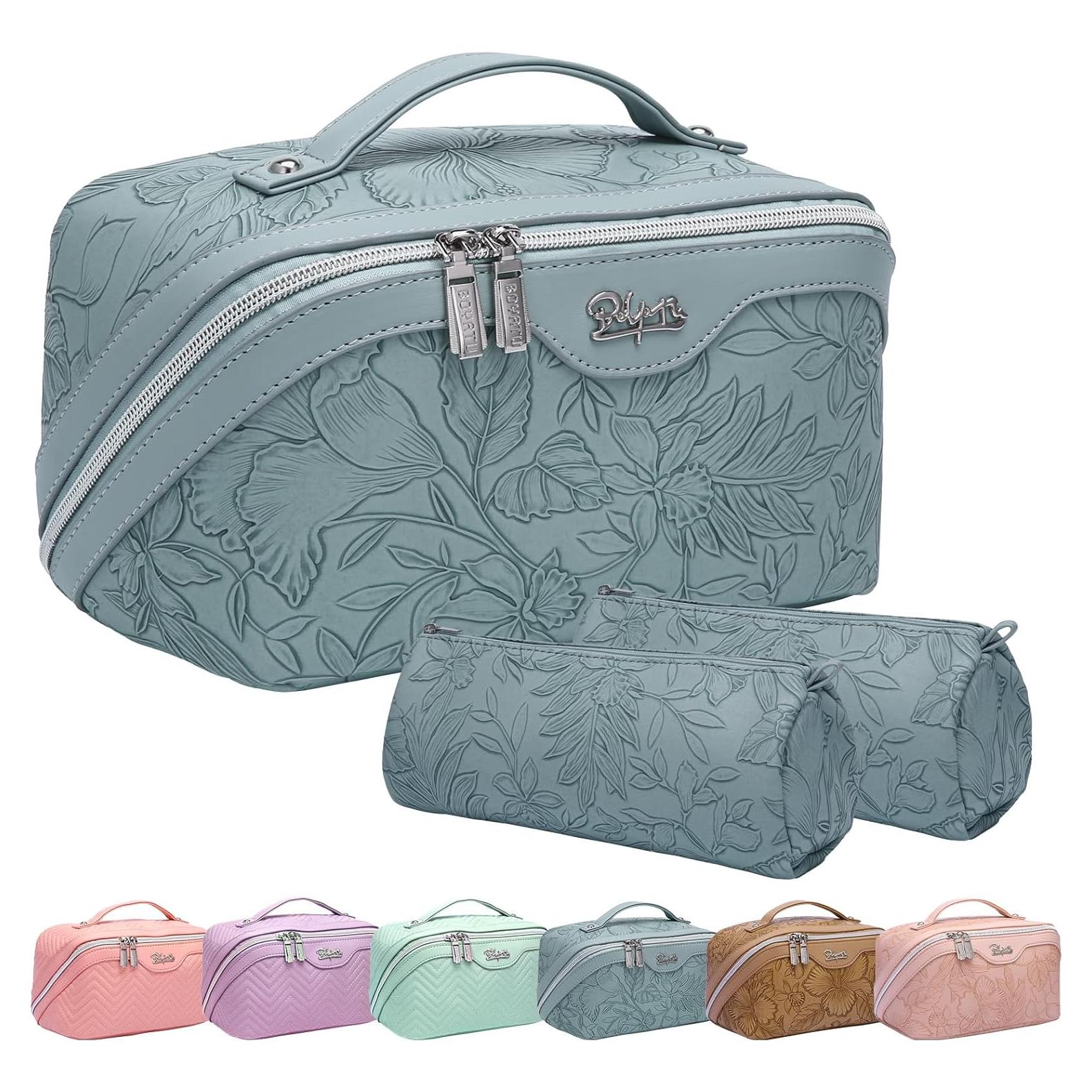 Bolsa de Maquillaje de Viaje BOYATU 3 Piezas 23.5x13x12.7cm