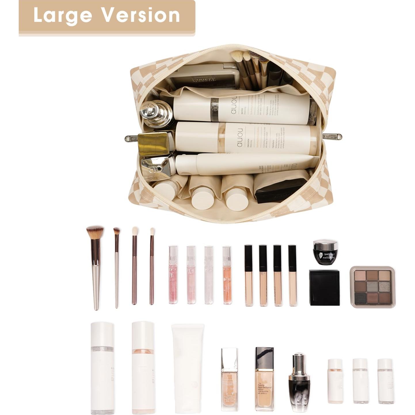 Bolsa de Maquillaje Grande Narwey Cuadro Claro 21.9x15x10 cm