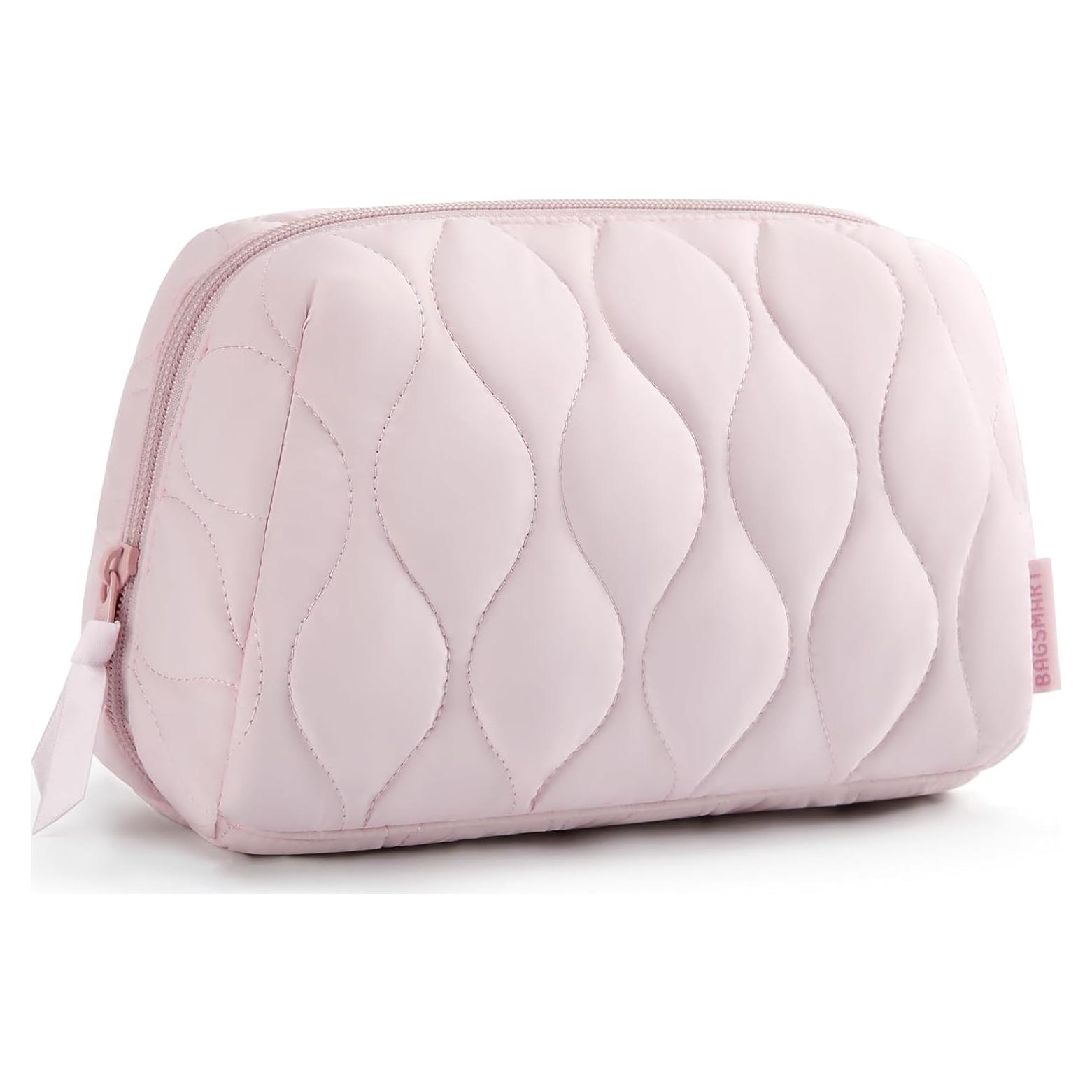 Bolsa de Maquillaje Acolchada BAGSMART Rosa 23x10.2x15 cm