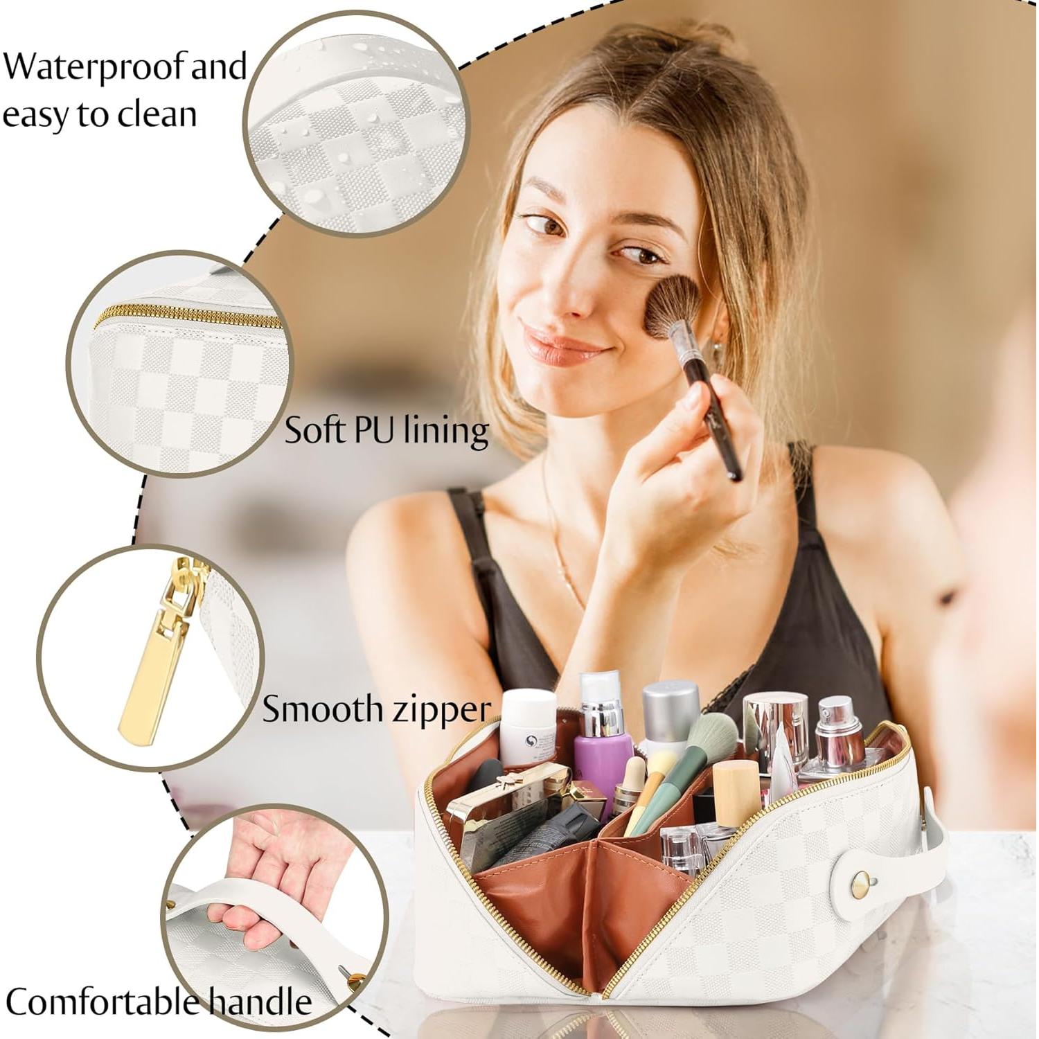 Bolsa Cosmética de Viaje ALEXTINA - Gran Capacidad, Impermeable