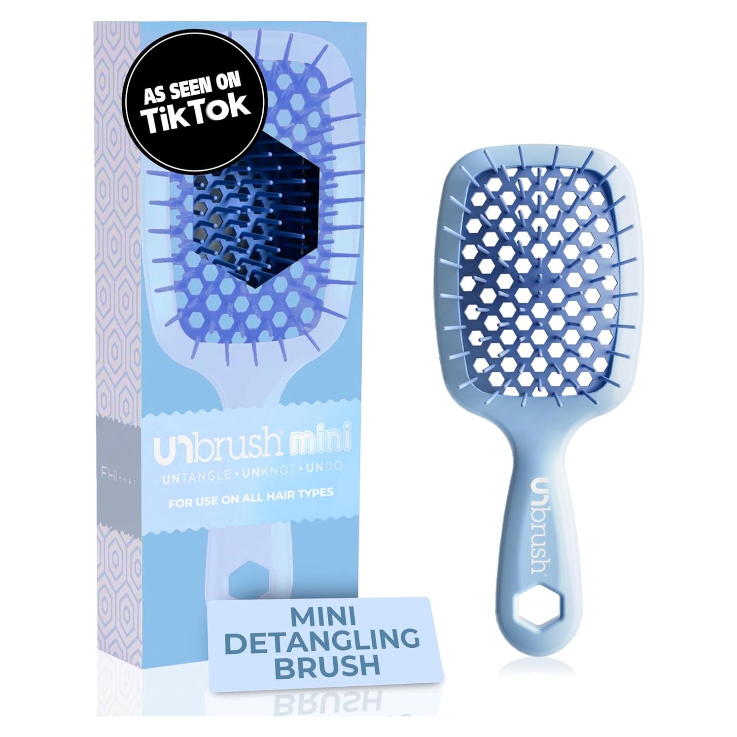 Cepillo Desenredante FHI Heat Mini Azul Claro 19.1x7.8cm