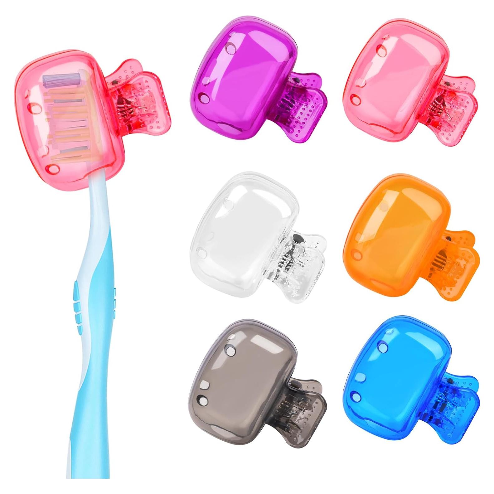 6 Cubiertas de Cepillo de Dientes Atiloy - Portátiles y Coloridas