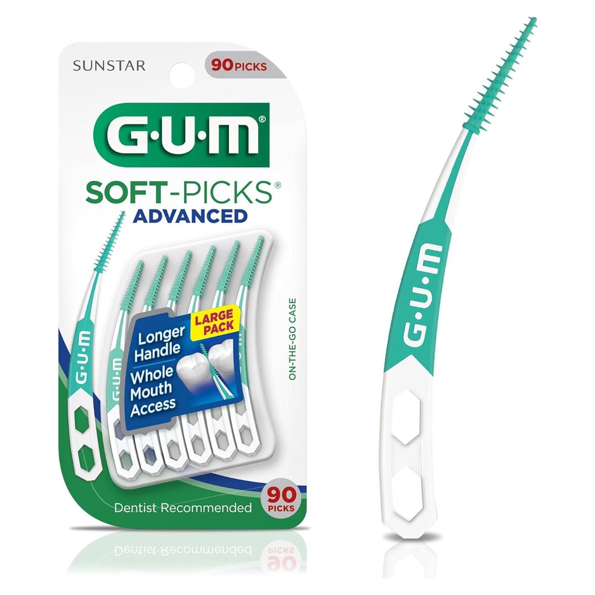 GUM Soft-Picks Avanzados - Palillos Dentales 90 Unidades
