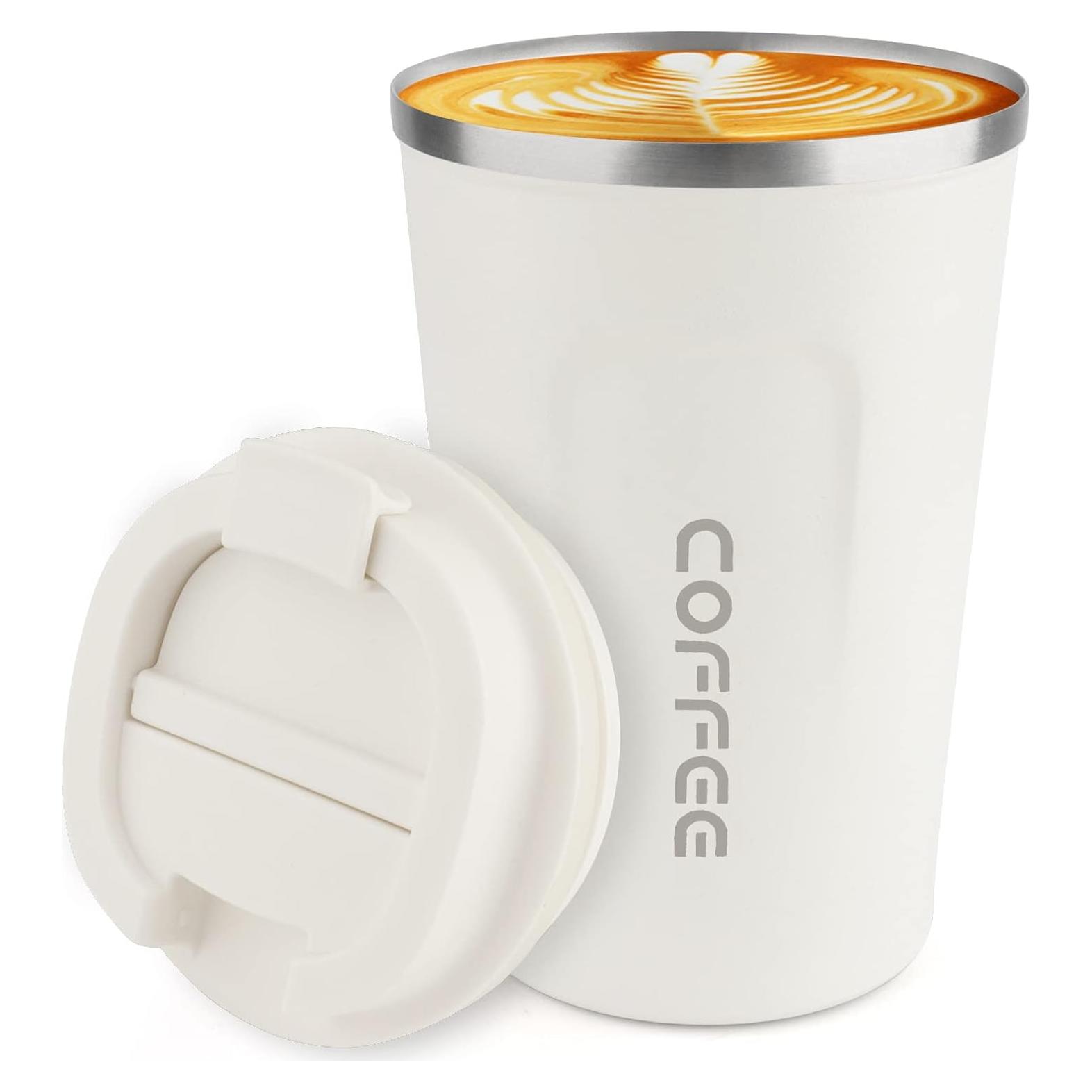 Vaso de Acero Inoxidable Aislado CS COSDDI 354 ml Blanco