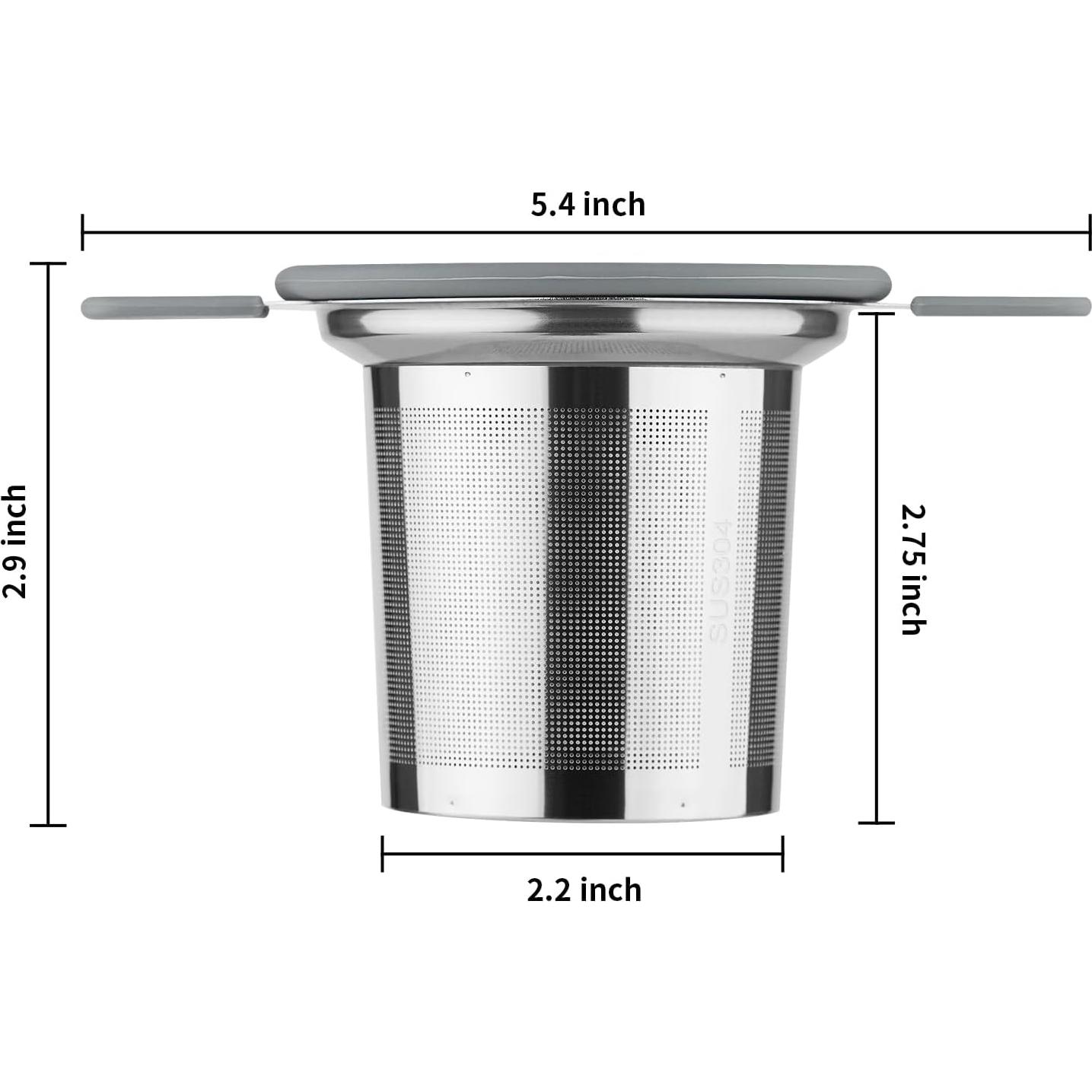 Infusor de Té Ohtomber Acero Inoxidable 13cm con Mango Anticalor