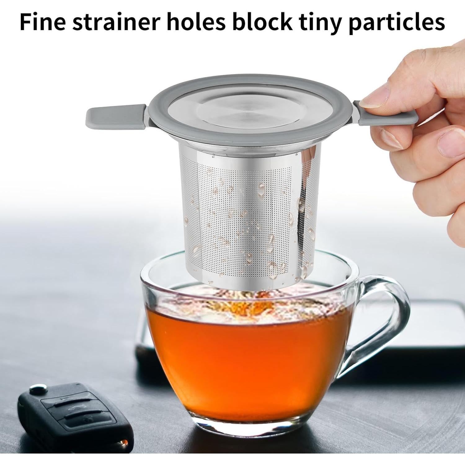 Infusor de Té Ohtomber Acero Inoxidable 13cm con Mango Anticalor