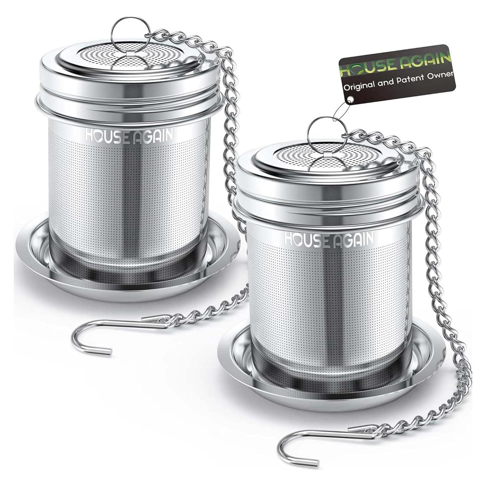 Infusores de Té House Again 2 Piezas Acero Inoxidable 304