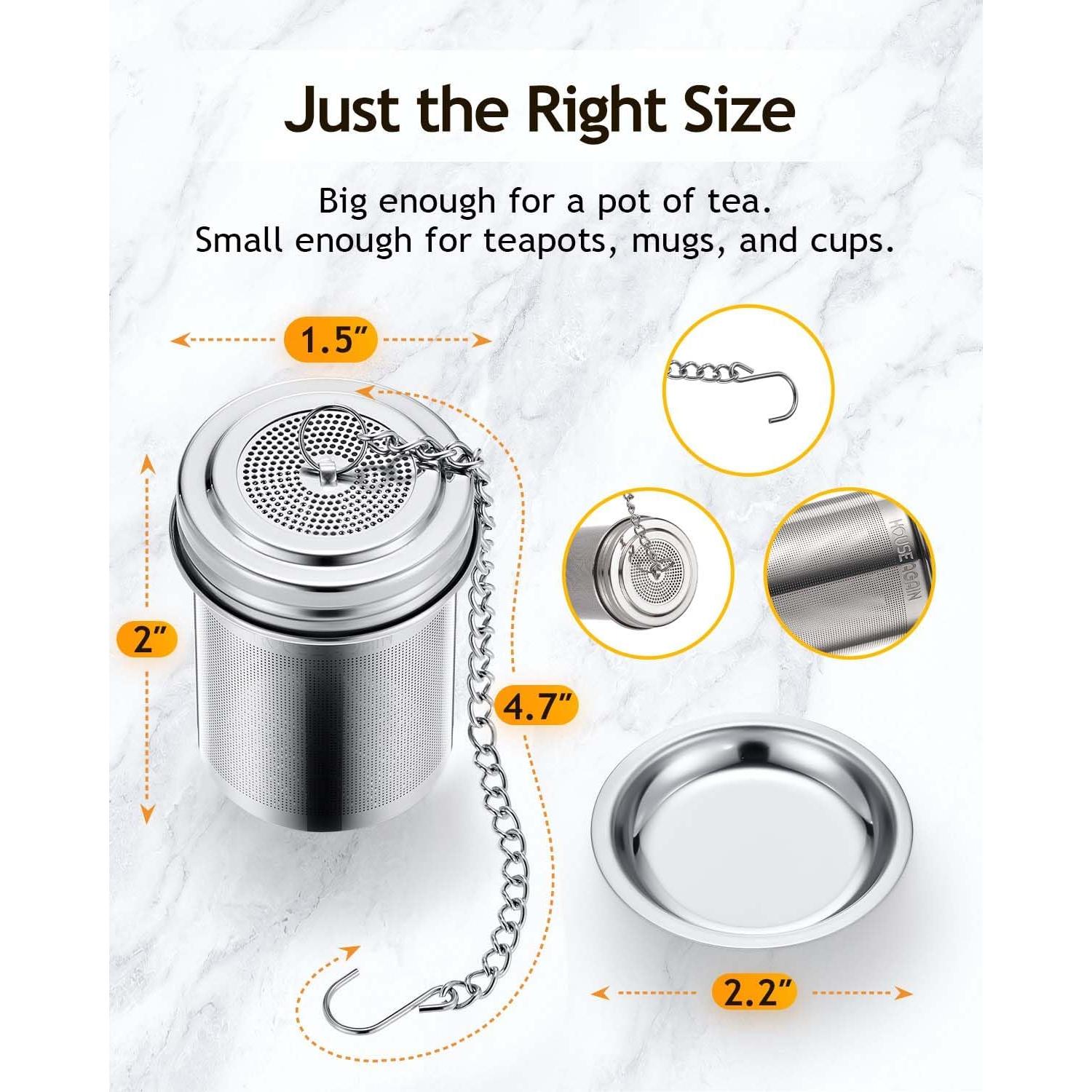 Infusores de Té House Again 2 Piezas Acero Inoxidable 304
