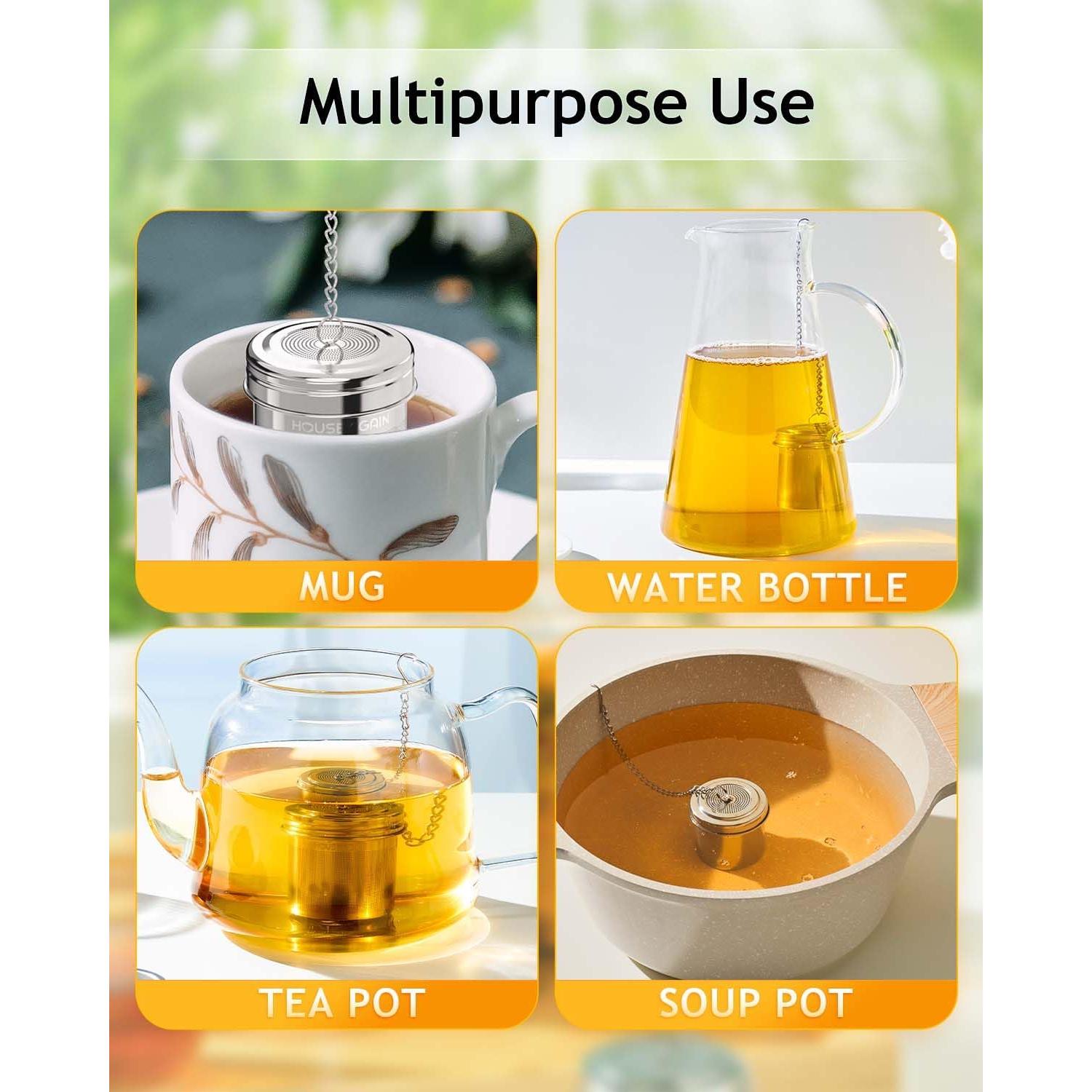 Infusores de Té House Again 2 Piezas Acero Inoxidable 304