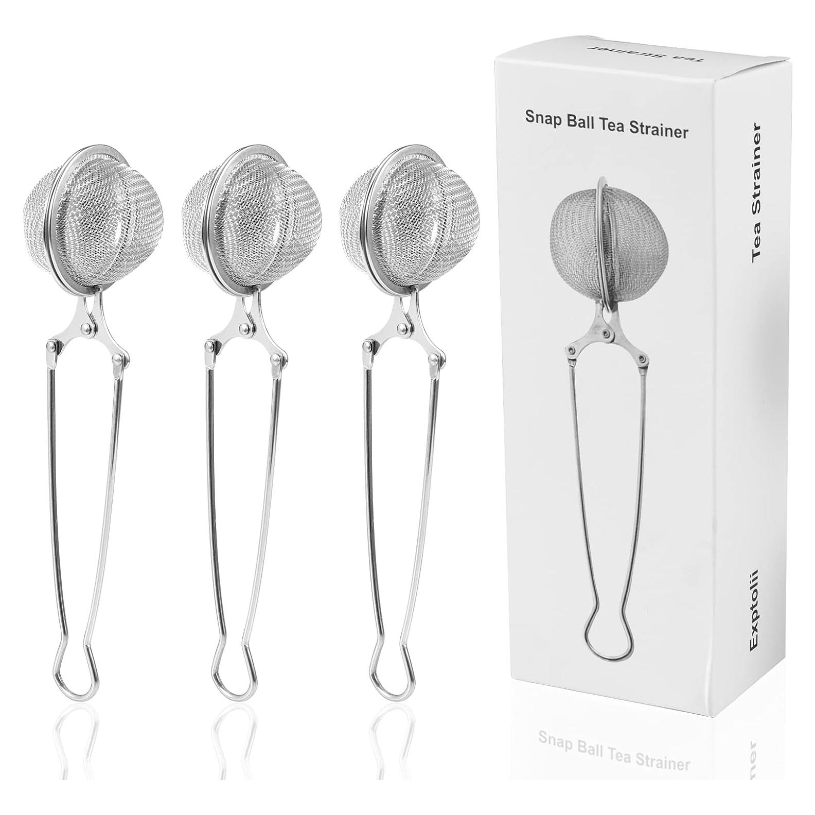 Colador de Té Exptolii Acero Inoxidable 3 Piezas Infusor