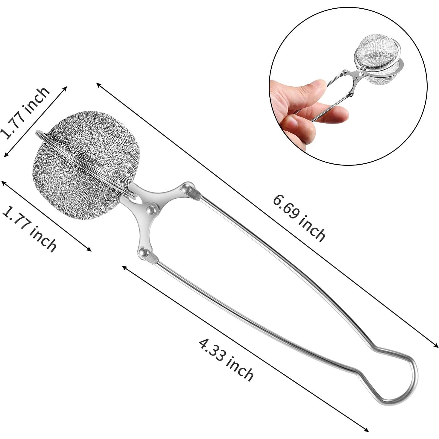 Colador de Té Exptolii Acero Inoxidable 3 Piezas Infusor