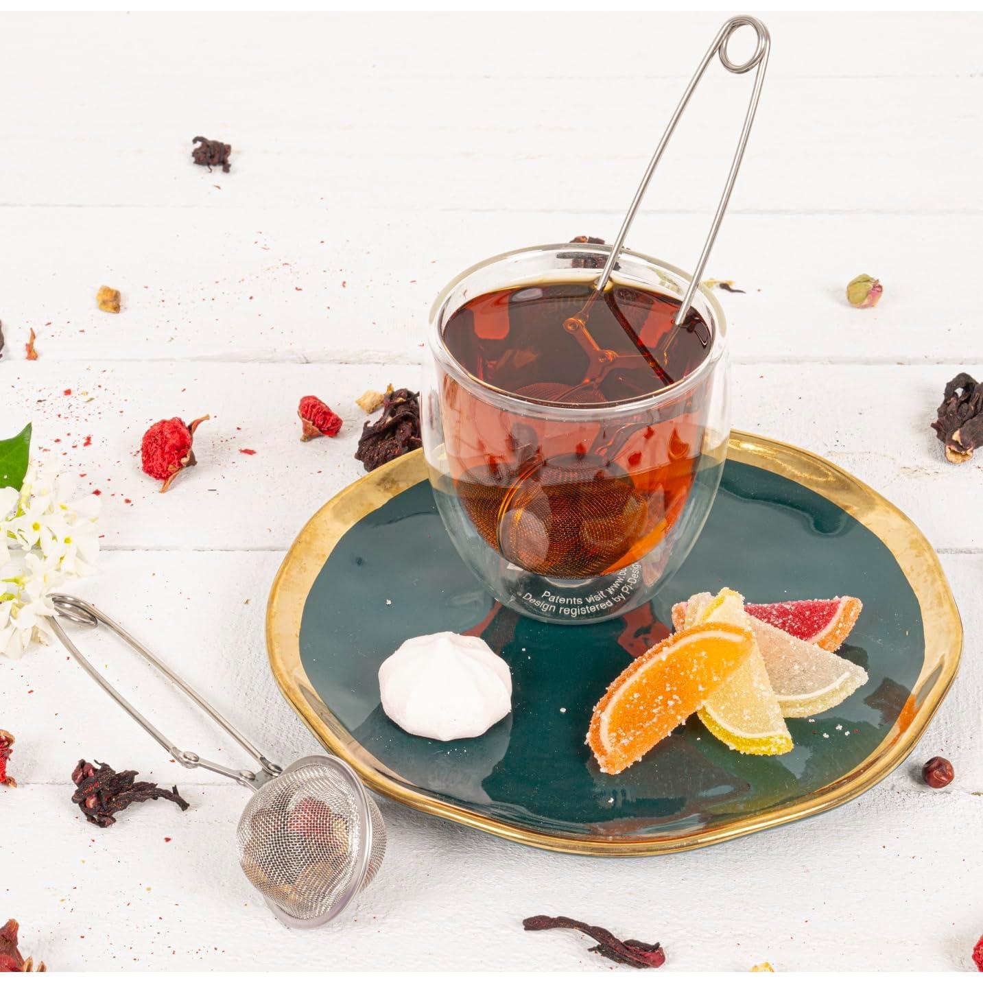 Colador de Té LEVLOVS Snap Ball Acero Inoxidable Paquete de 3