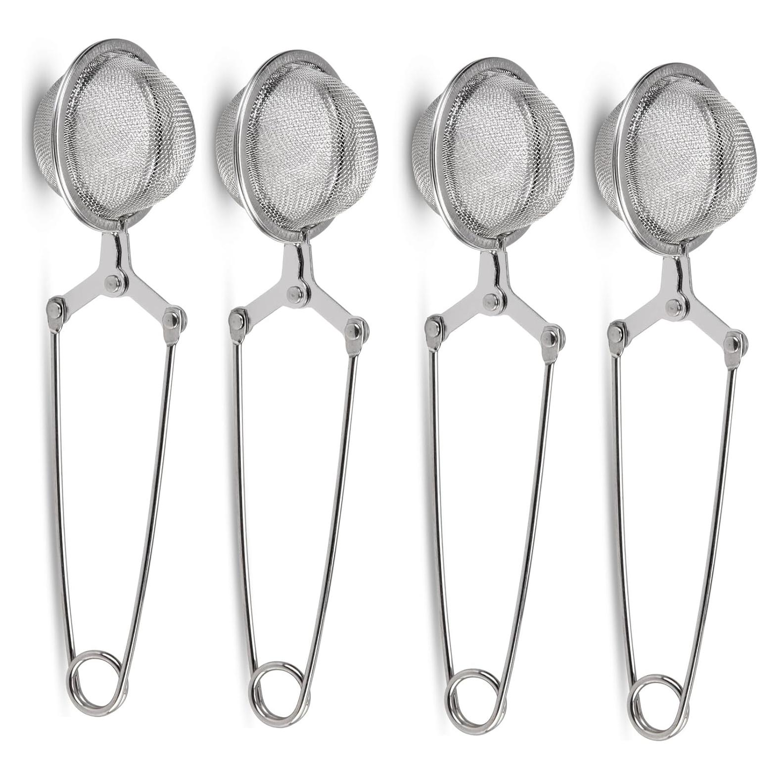 Coladores de Té JEXCULL Acero Inoxidable 4 Piezas 17 cm