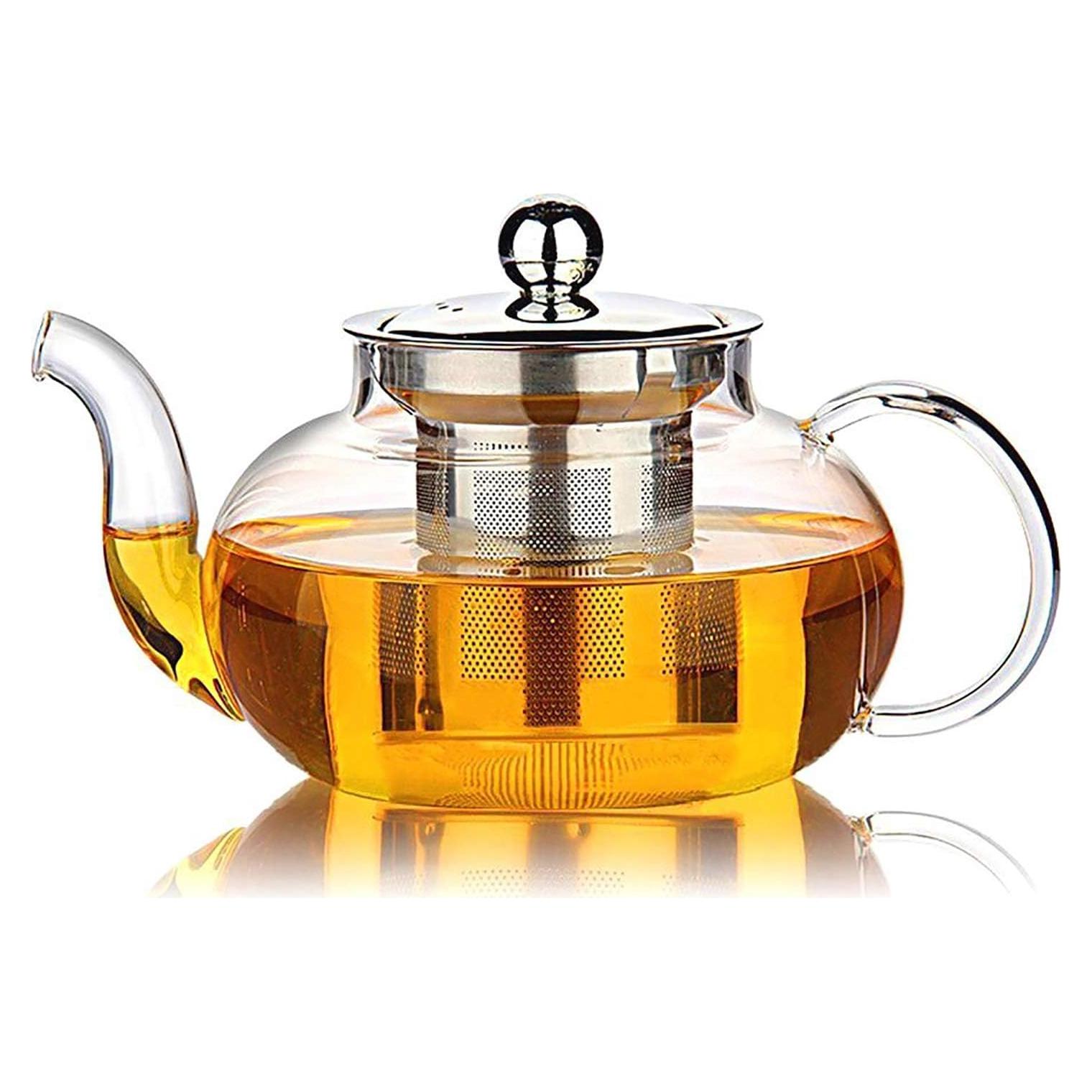 Tetera de Vidrio Hiware 800 ml con Infusor Acero Inoxidable