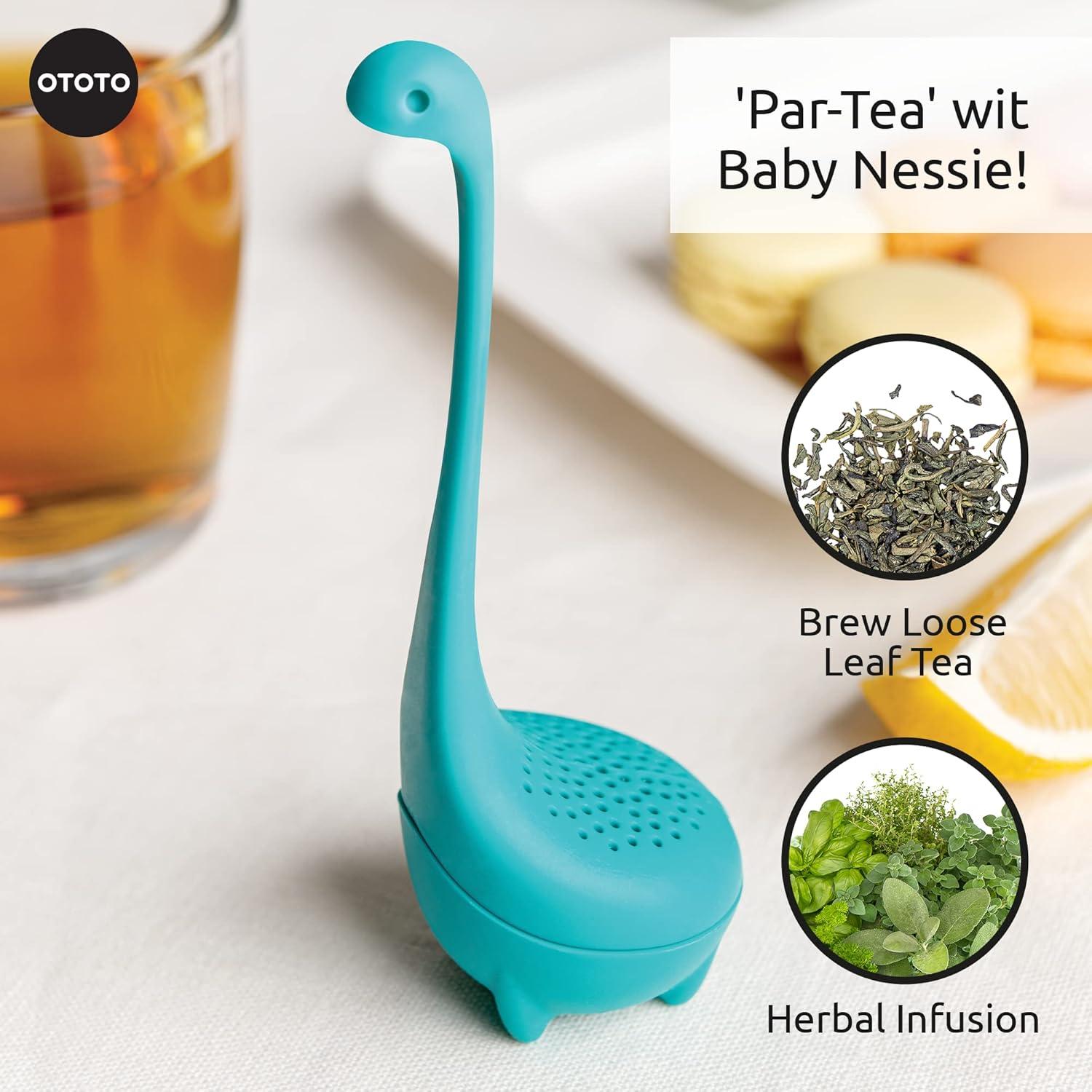 Infusor de Té OTOTO Baby Nessie - Silicona Turquesa