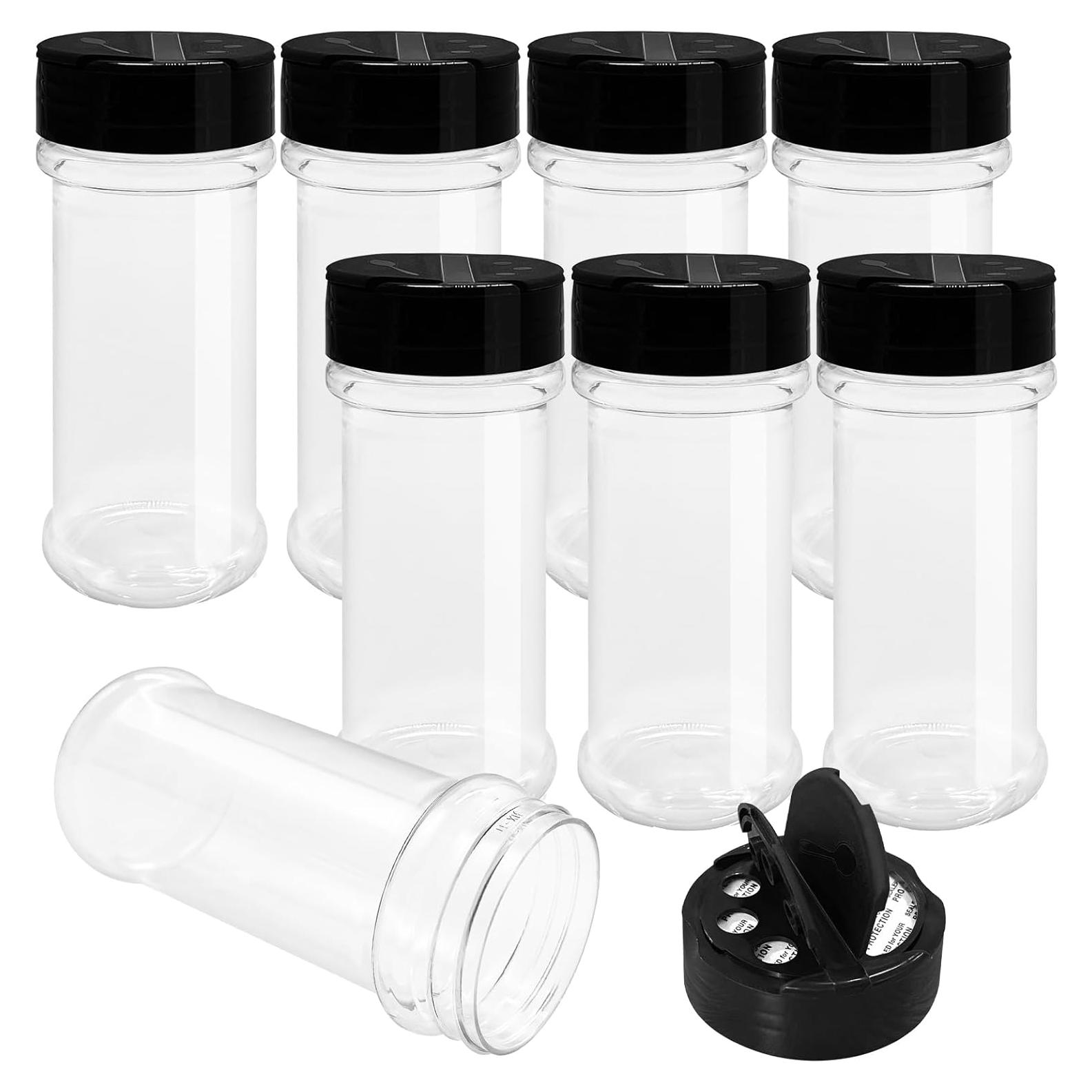 Paquete de 8 Botellas de Plástico OJYUDD 170 ml Redondas