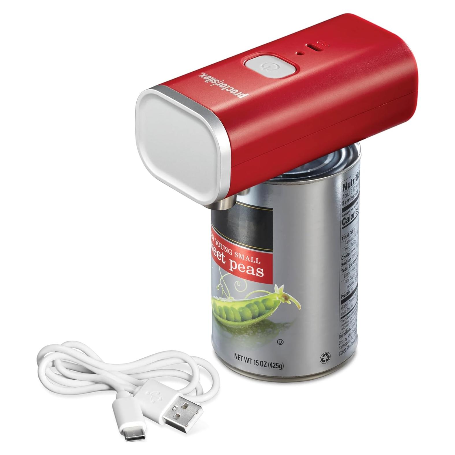 Abridor de Latas Eléctrico Proctor Silex 76505 Inalámbrico Rojo