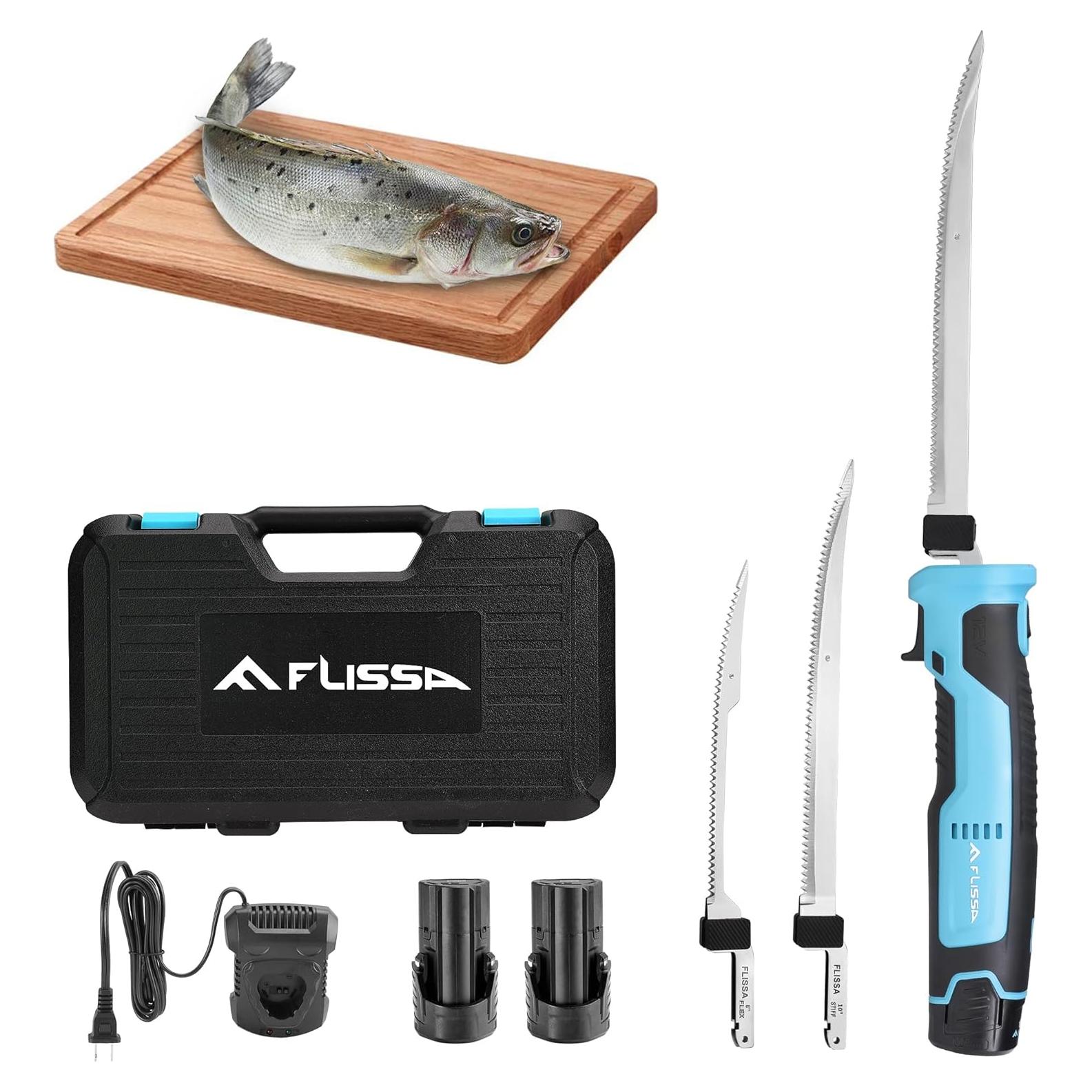 Cuchillo Eléctrico Inalámbrico FLISSA 12V para Pescado
