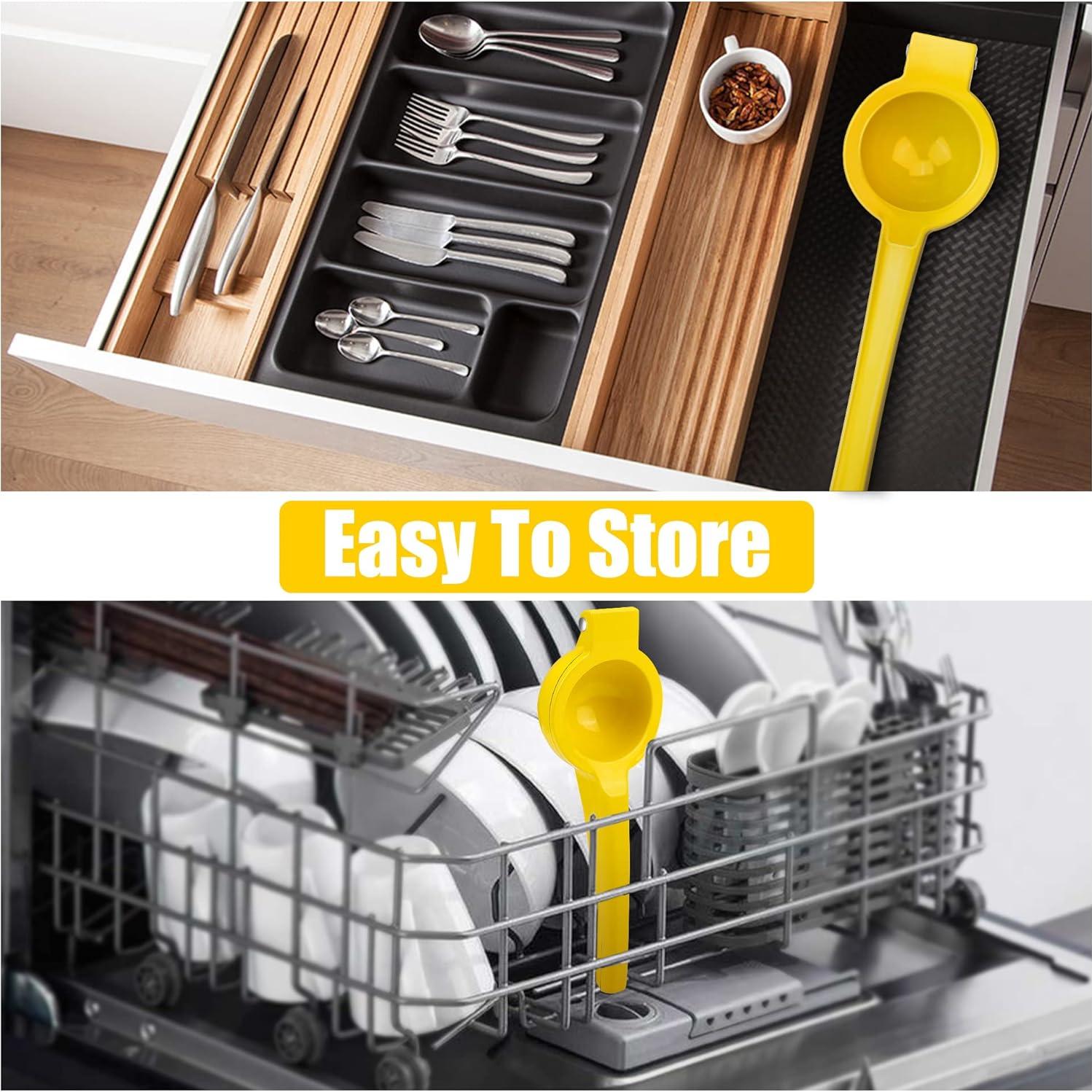 Exprimidor de Limón JIEJIE Manual de Aluminio 0.5L Amarillo