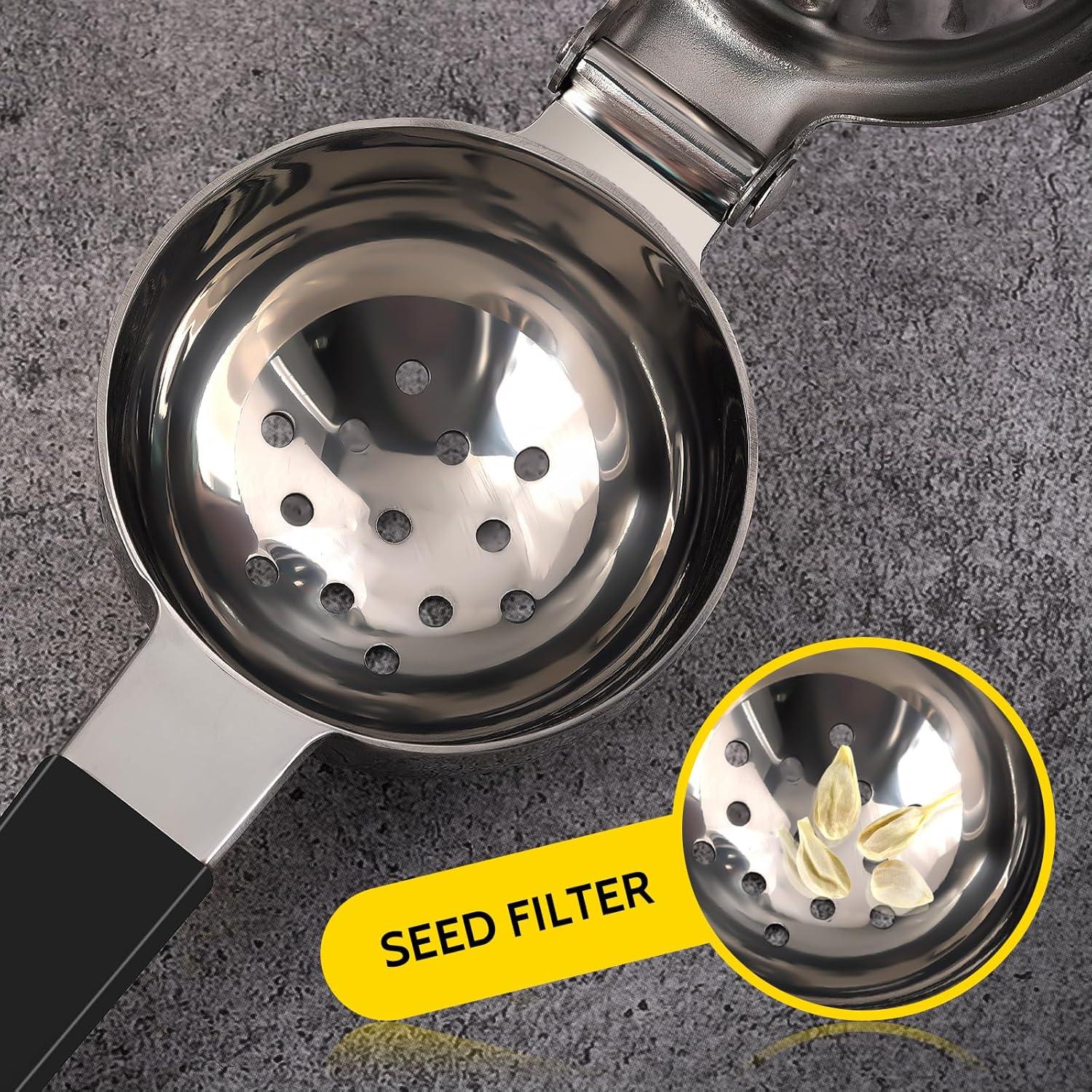 Exprimidor de Limón Sopito de Acero Inoxidable 388g Manual