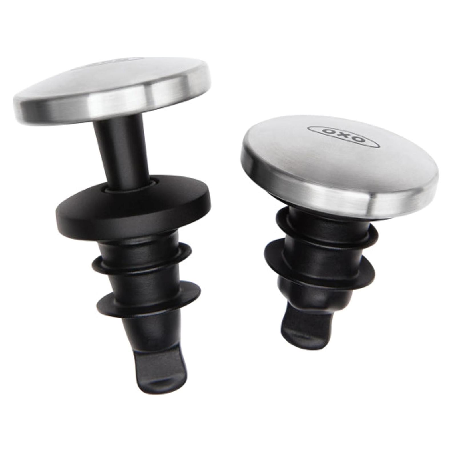 Tapones de Vino Expansibles OXO de Silicona - 2 Unidades