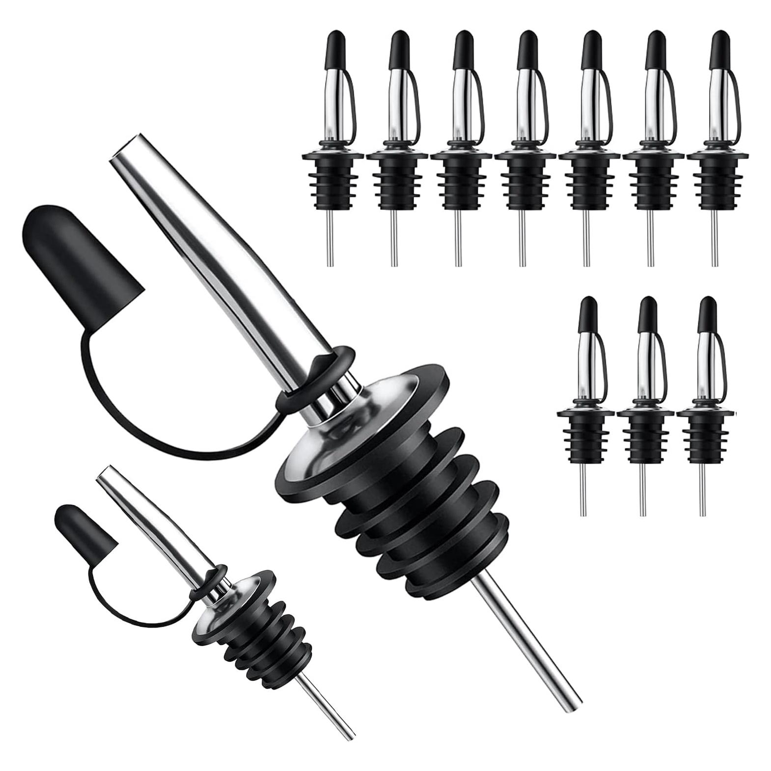 Vertedores de Licor Pafusen 12 Pack Acero Inoxidable Antipolvo