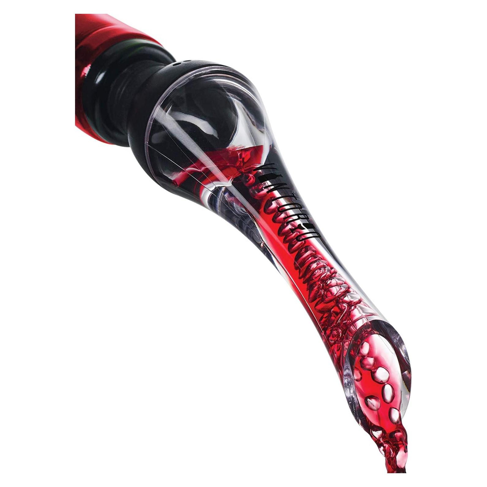 Aerador de Vino Vintorio Premium - Vertedor Sin Goteo Negro