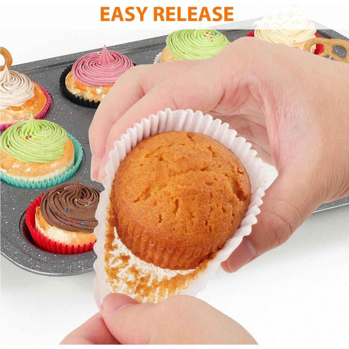 Forros para Cupcake Estándar Caperci 200 Unidades Blancos