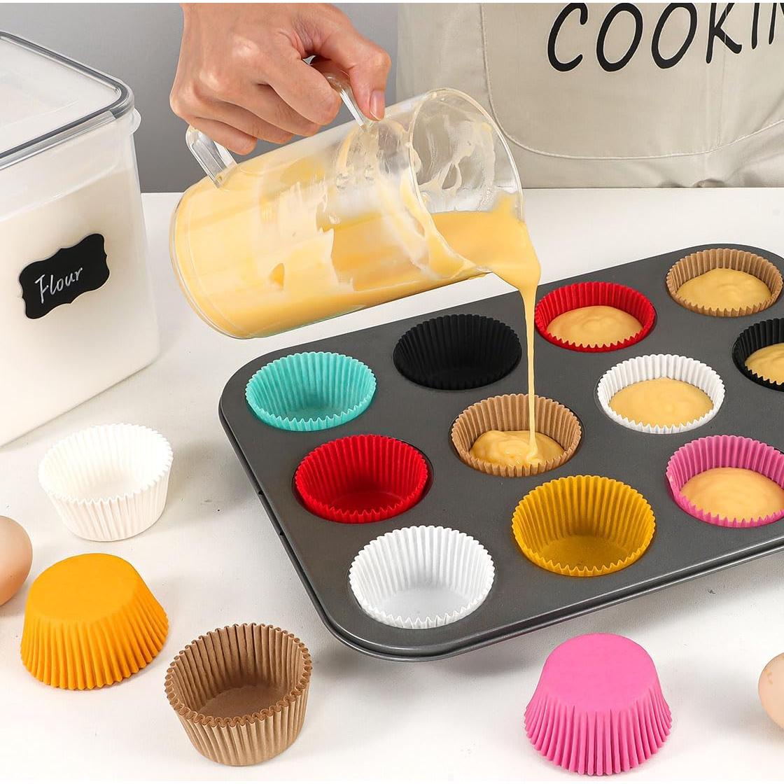 Forros para Cupcake Estándar Caperci 200 Unidades Blancos