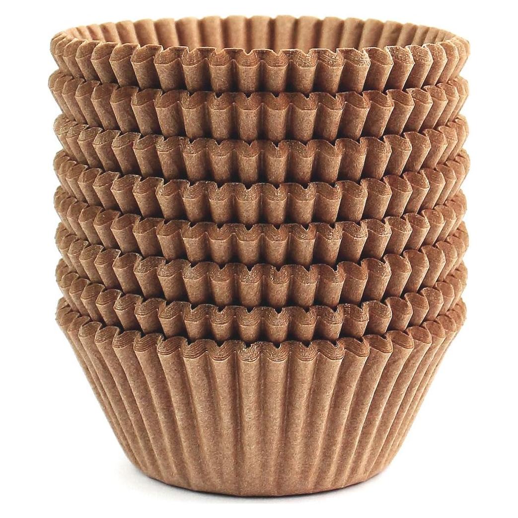 Moldes para Hornear Cupcakes Eoonfirst 200 Pcs Estándar Naturales
