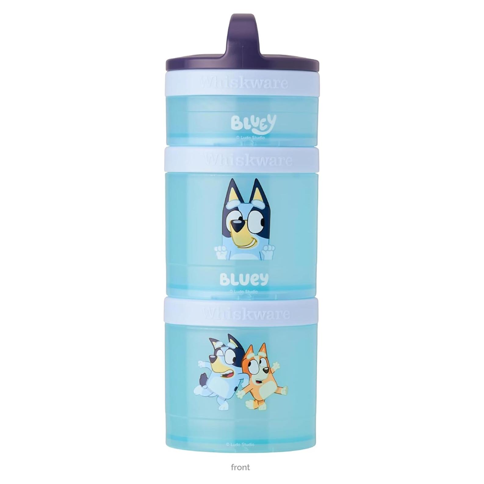 Contenedores apilables Whiskware Bluey para refrigerios - 3 tazas